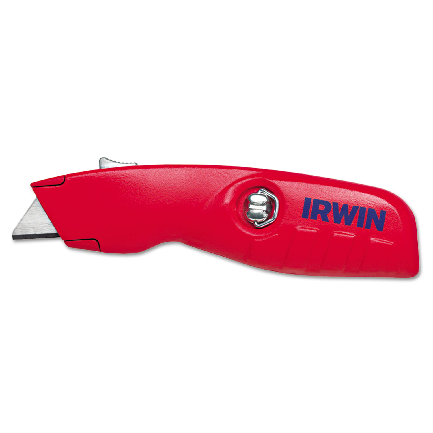  IRWIN 2088600 Self-Retracting Safety Knife, 1 Retractable Blade, Red/Silver (IRW2088600) 