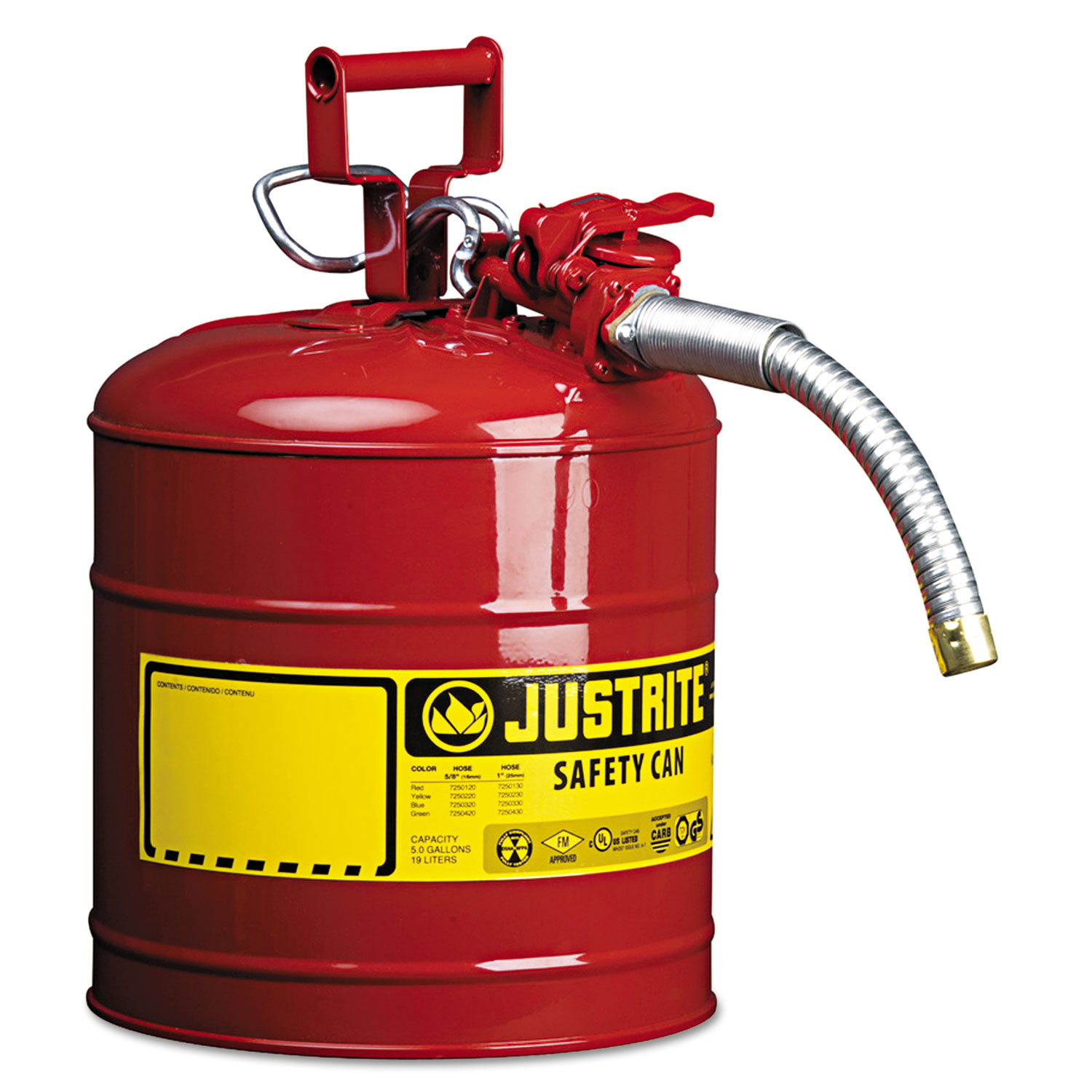 AccuFlow Safety Can, Type II, 5gal, Red, 1 Hose