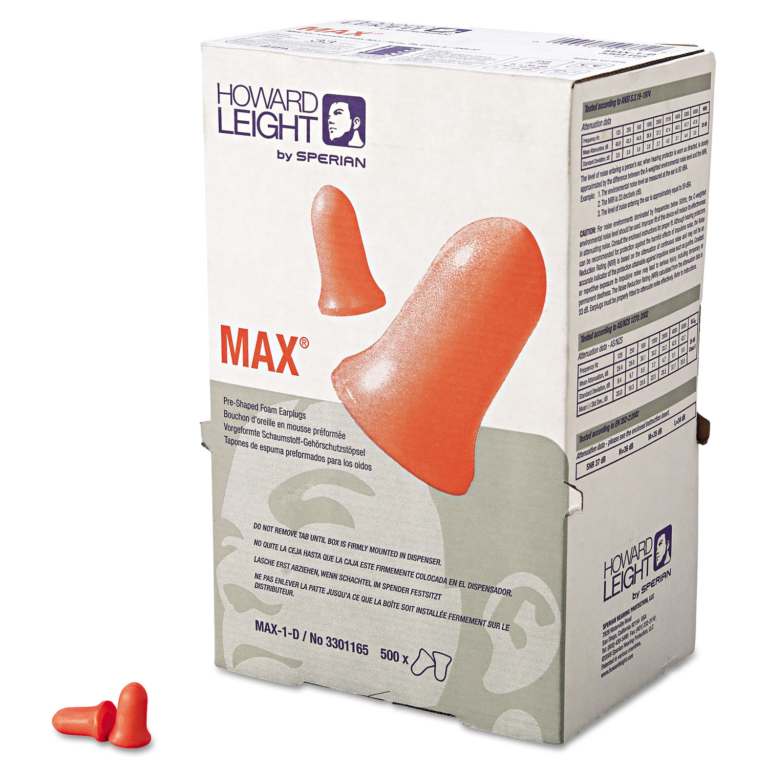 MAXIMUM SingleUse Earplugs Zerbee