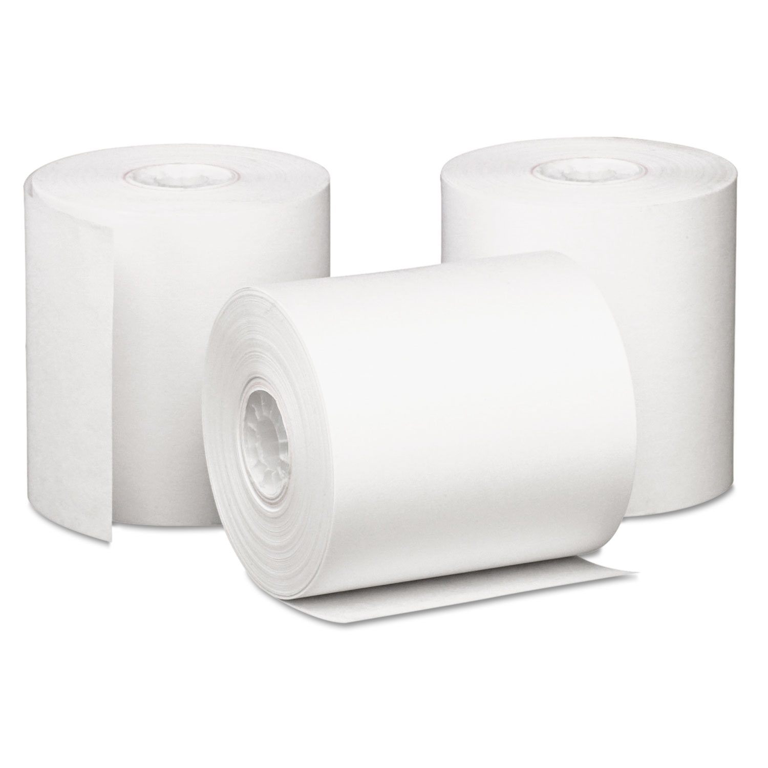  Iconex 09228 Impact Bond Paper Rolls, 3 x 85 ft, White, 50/Carton (ICX90742203) 