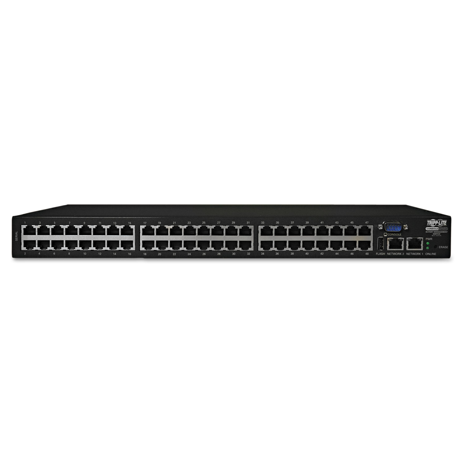 48-Port Serial Console/Terminal Server Management Switch, TAA Compliant