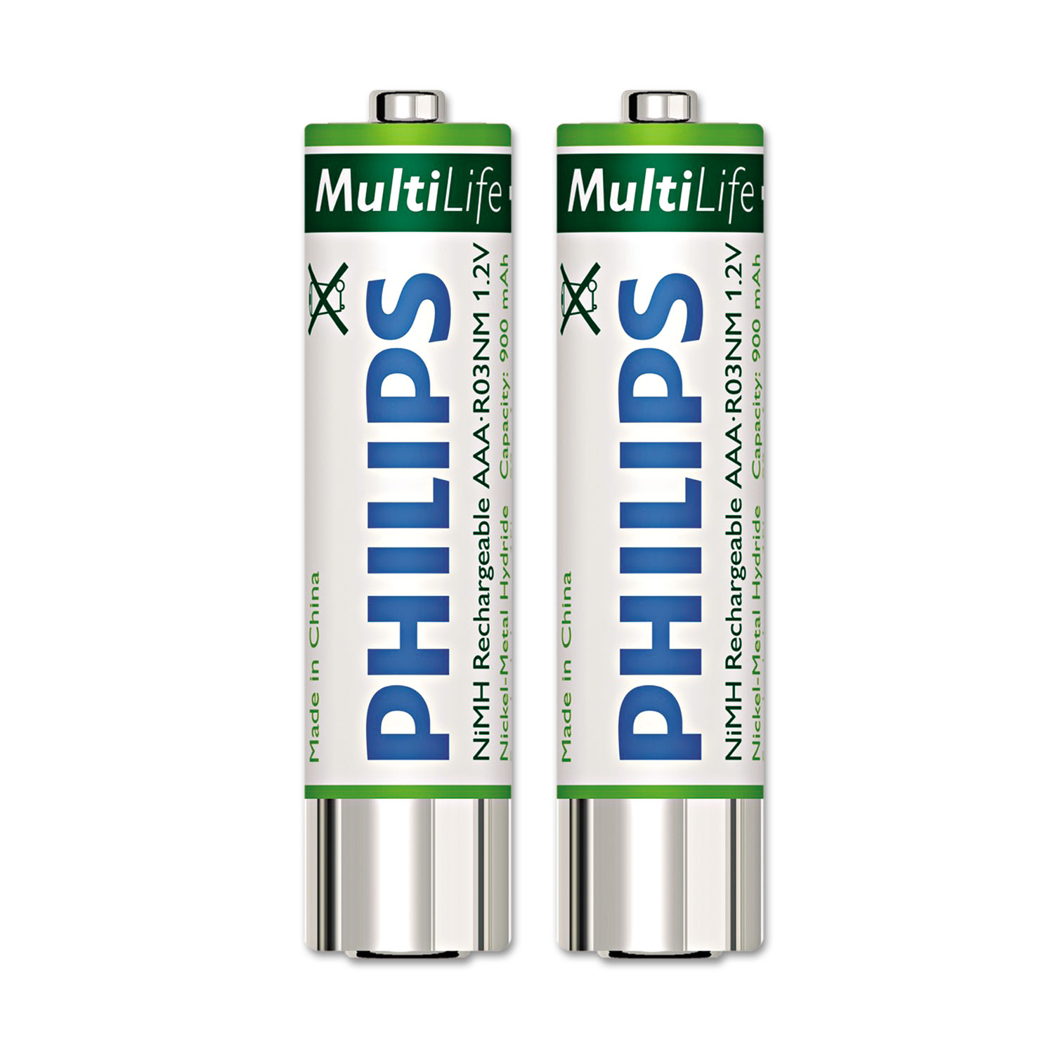  Philips LFH9154/00 Rechargeable NiMH Batteries, AAA, 2 per Pack (PSPLFH915400) 
