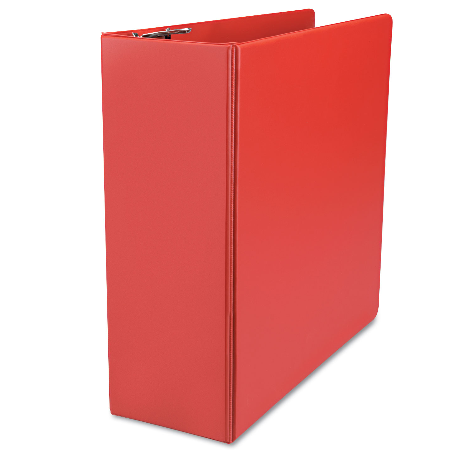 D-Ring Binder, 4 Capacity, 8-1/2 x 11, Red