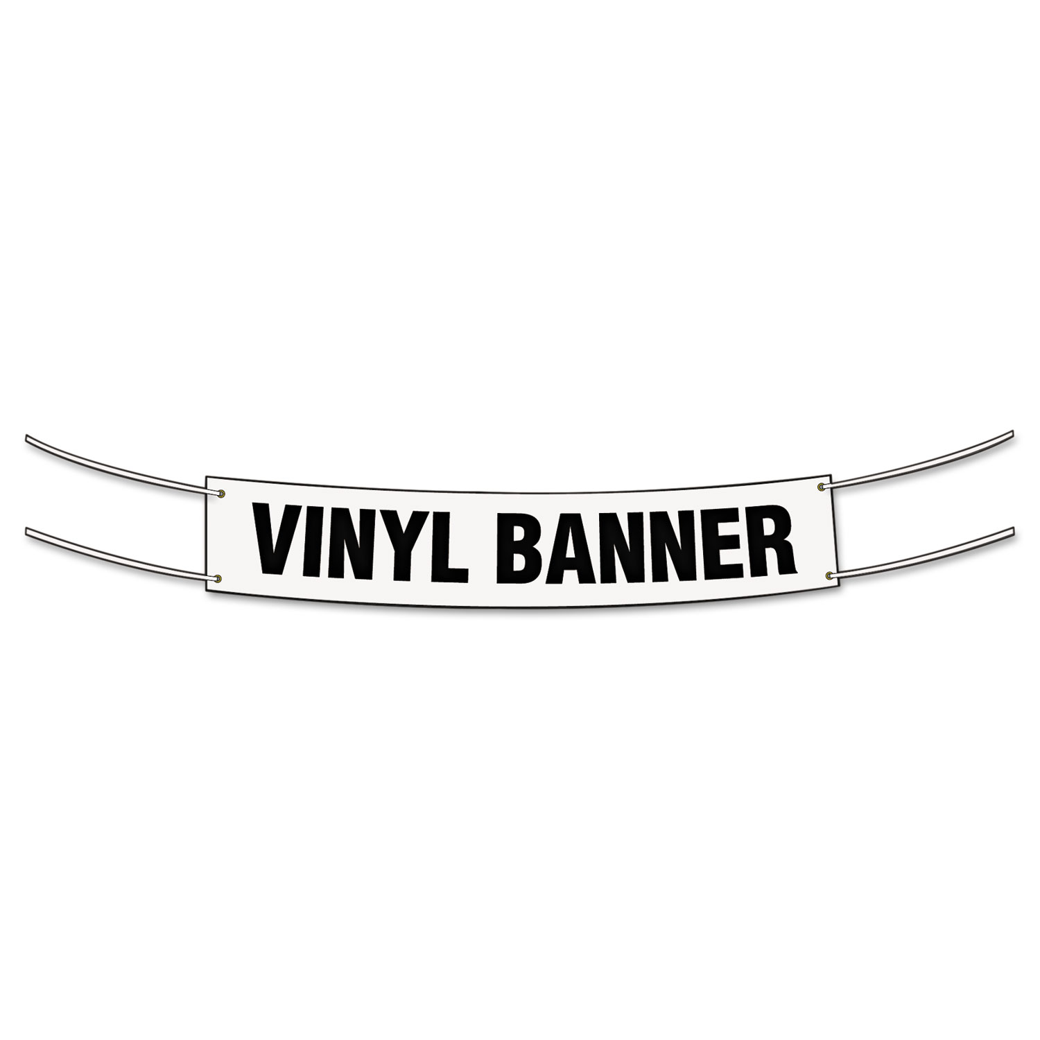 Banner, 2 x 4, White