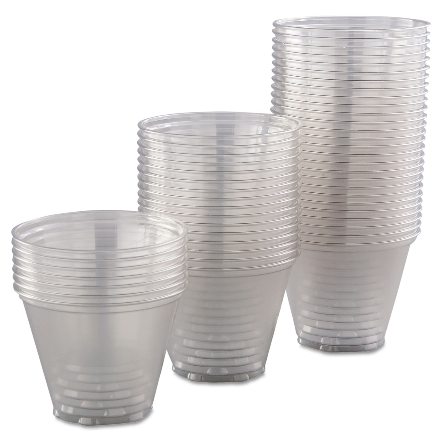 PET Plastic Cups, 16 oz, Clear, 1,000/Carton - mastersupplyonline