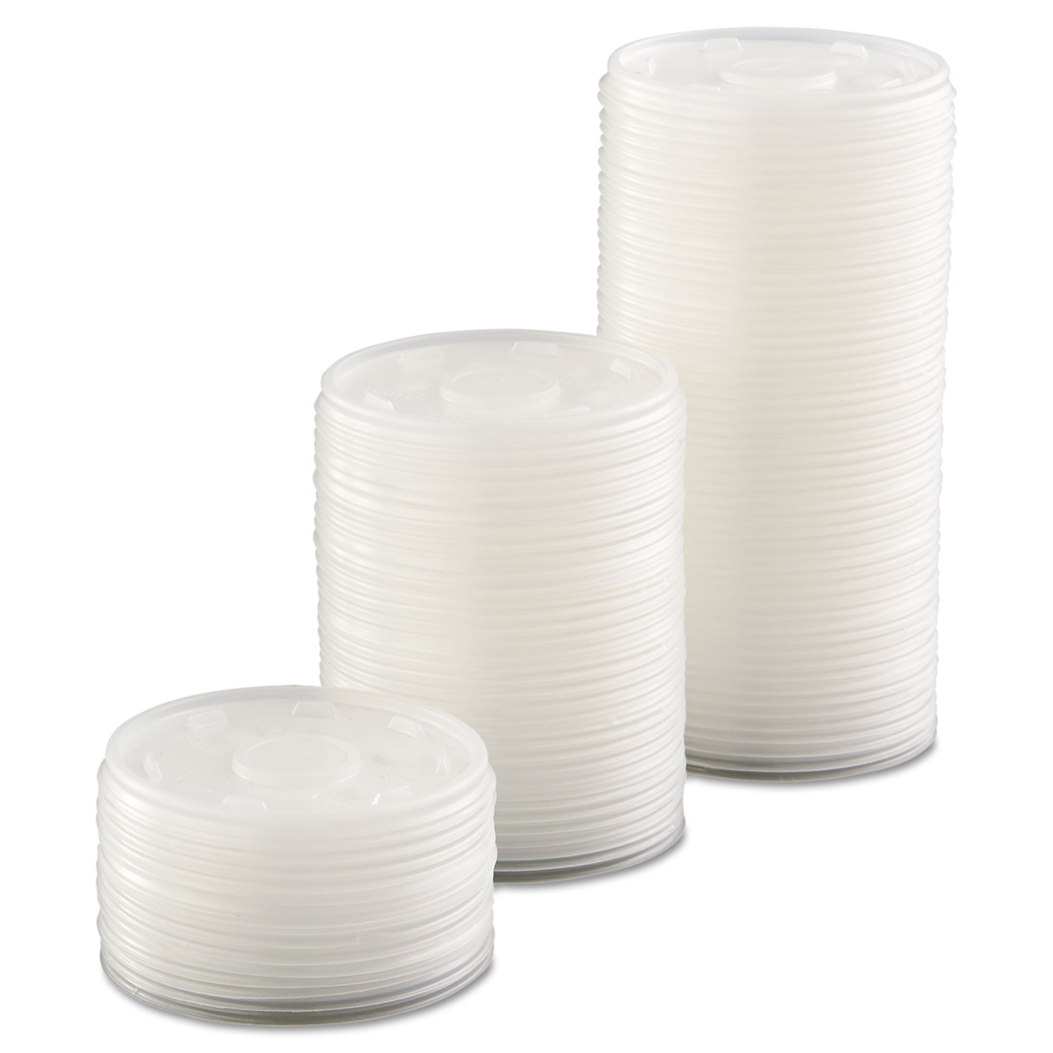 Plastic Cold Cup Lids, Fits 10oz Cups, Translucent, 1000/Carton