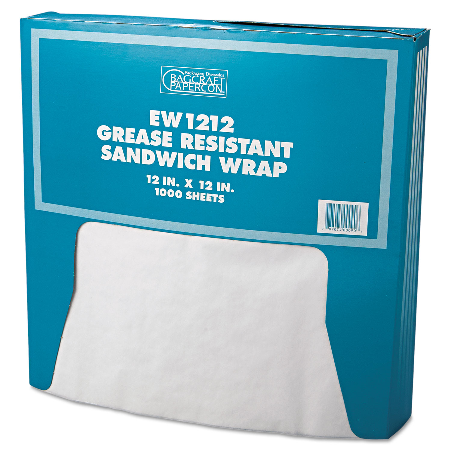 Bagcraft Dubl Wax SOS Bakery Bags, 6.13 x 12.38, White, 1,000/Carton