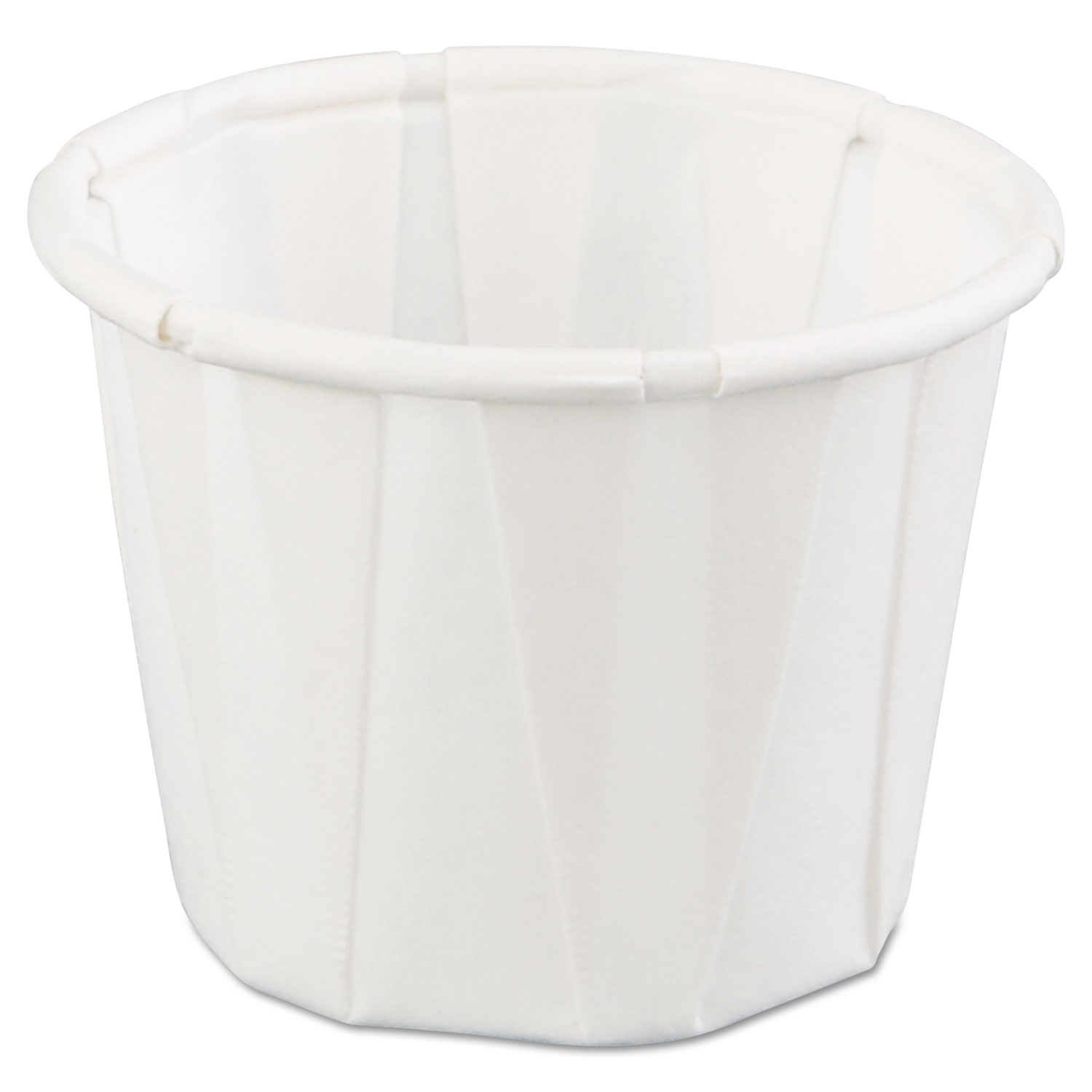  Genpak F075--- Squat Paper Portion Cup, .75oz, White, 250/Bag, 20 Bags/Carton (GNPF075) 
