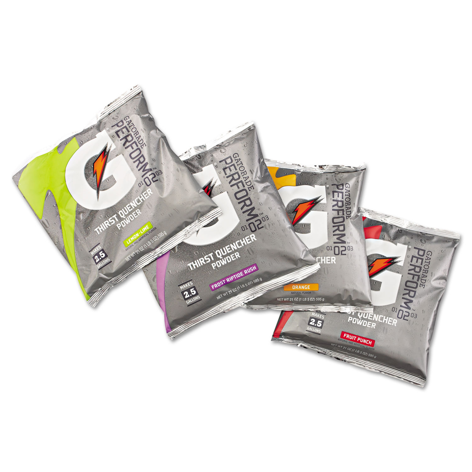  Gatorade 03944 Original Powdered Drink Mix, Variety Pack, 21oz Packets, 32/Carton (GTD03944) 