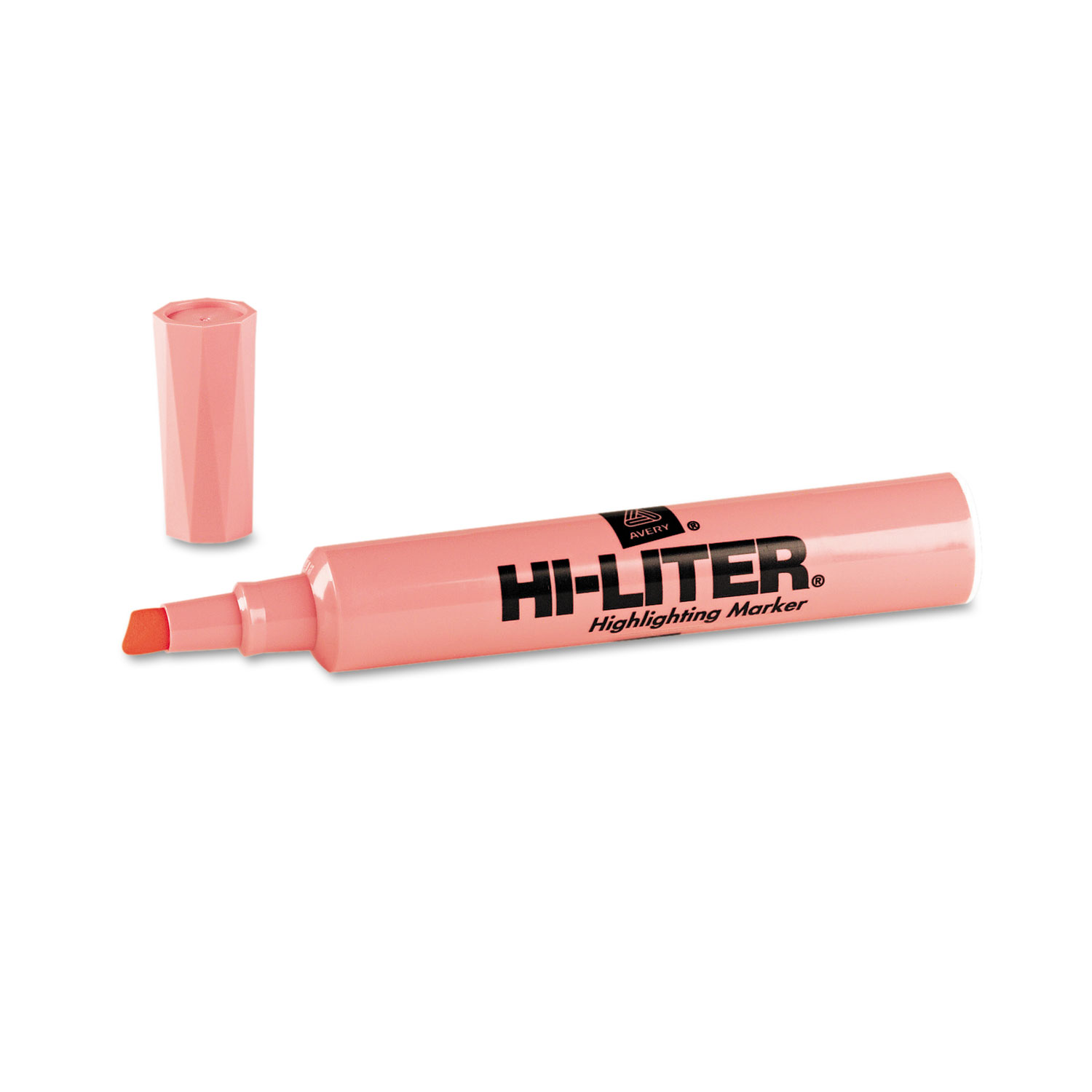 HI-LITER Desk-Style Highlighter, Chisel Tip, Light Pink Ink, Dozen