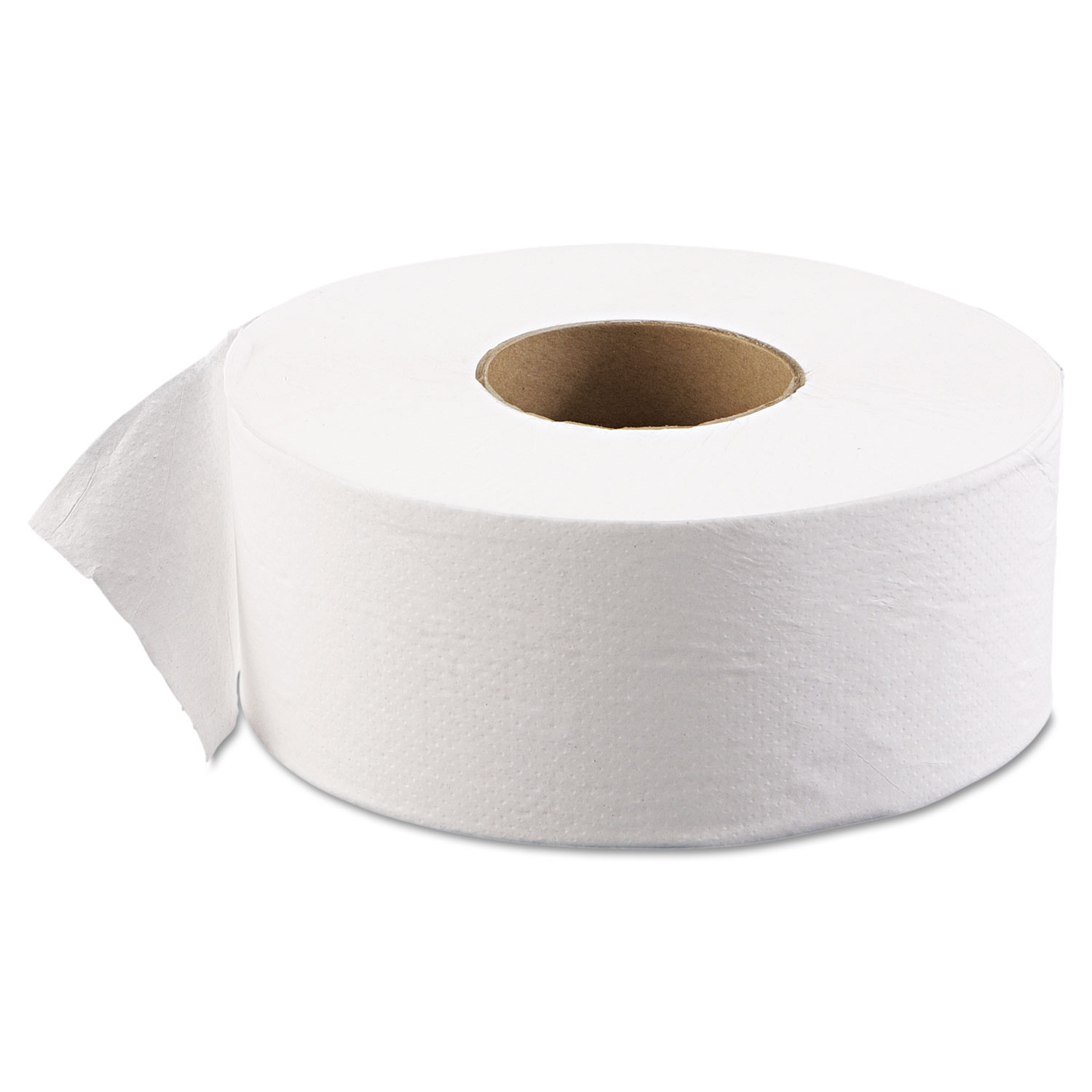 JRT Jr. Bath Tissue, Jumbo, Septic Safe, 1-Ply, White, 3 1/2" x 2000 ft, 12/Carton