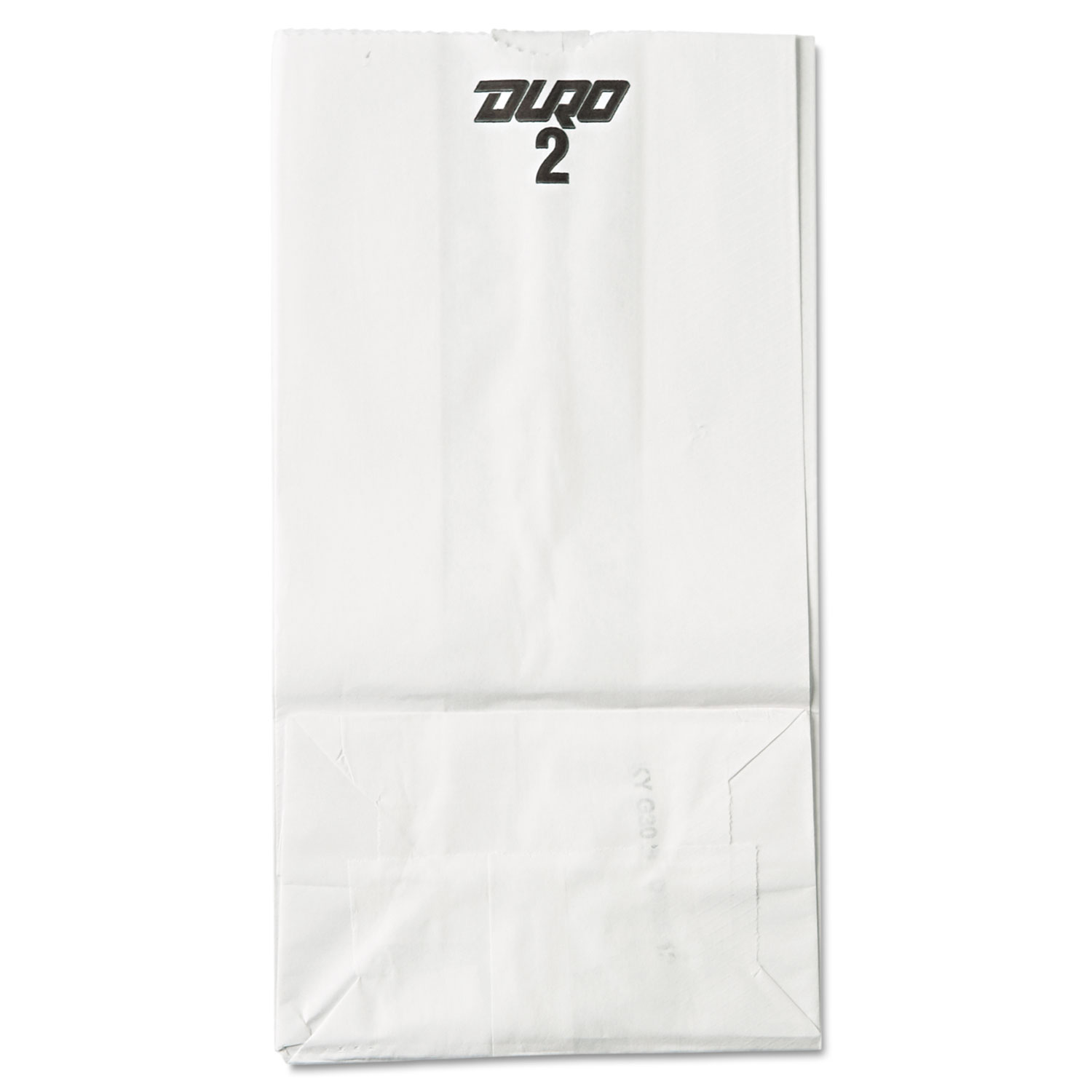 #2 Paper Grocery Bag, 30lb White, Standard 4 5/16 x 2 7/16 x 7 7/8, 500 bags