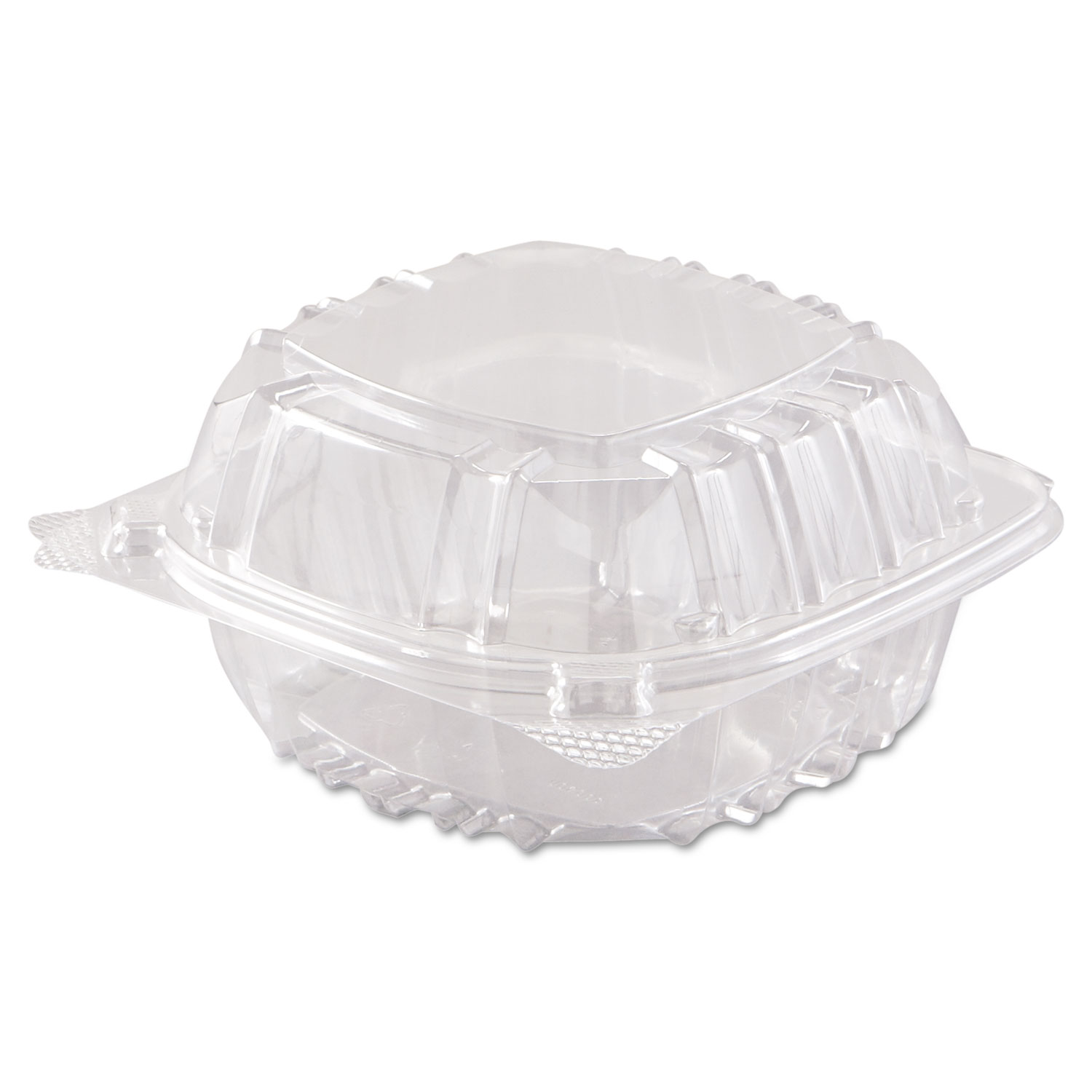  Dart C57PST1 ClearSeal Hinged-Lid Plastic Containers, 6 x 5 4/5 x 3, Clear, 500/Carton (DCCC57PST1) 