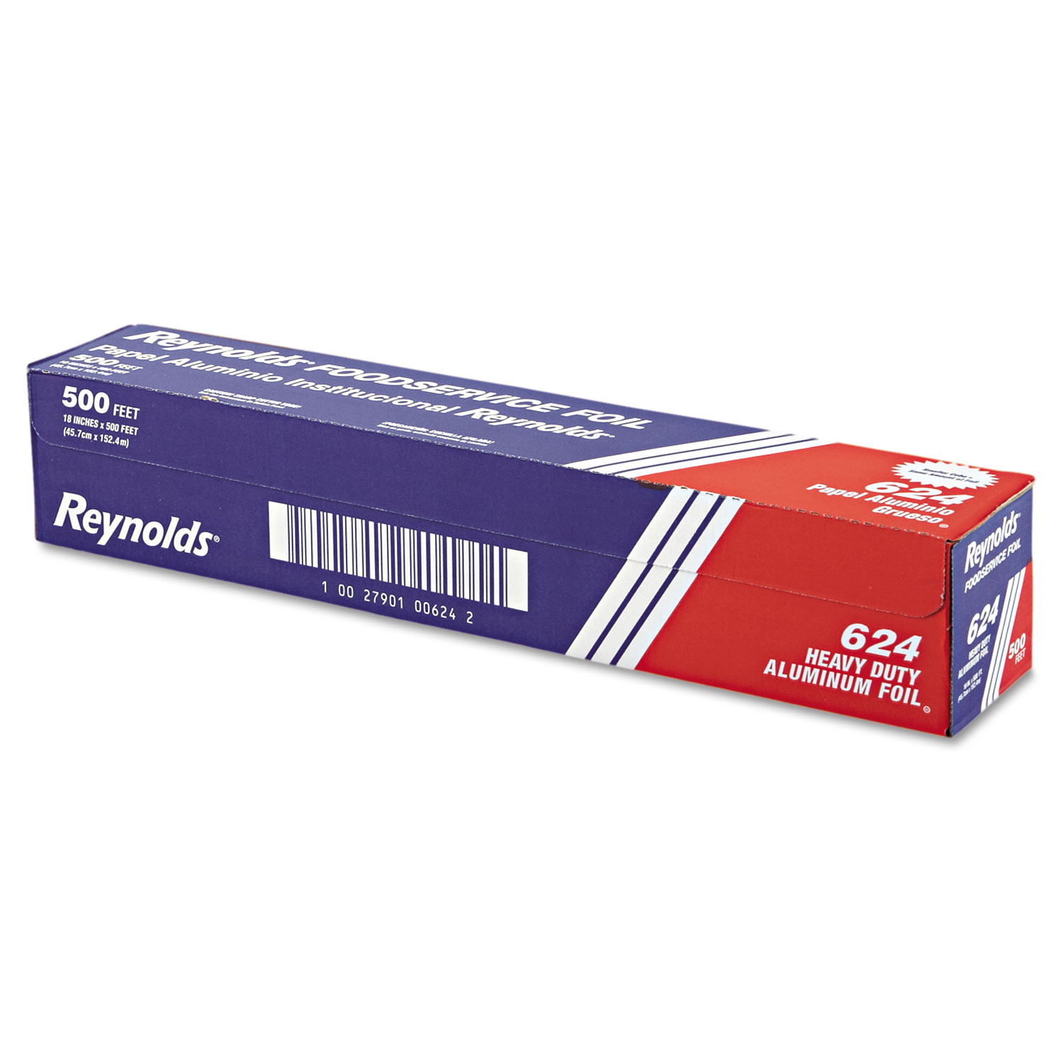 Reynolds Wrap 000000000000000624 Heavy Duty Aluminum Foil Roll, 18 x 500 ft, Silver (RFP624) 