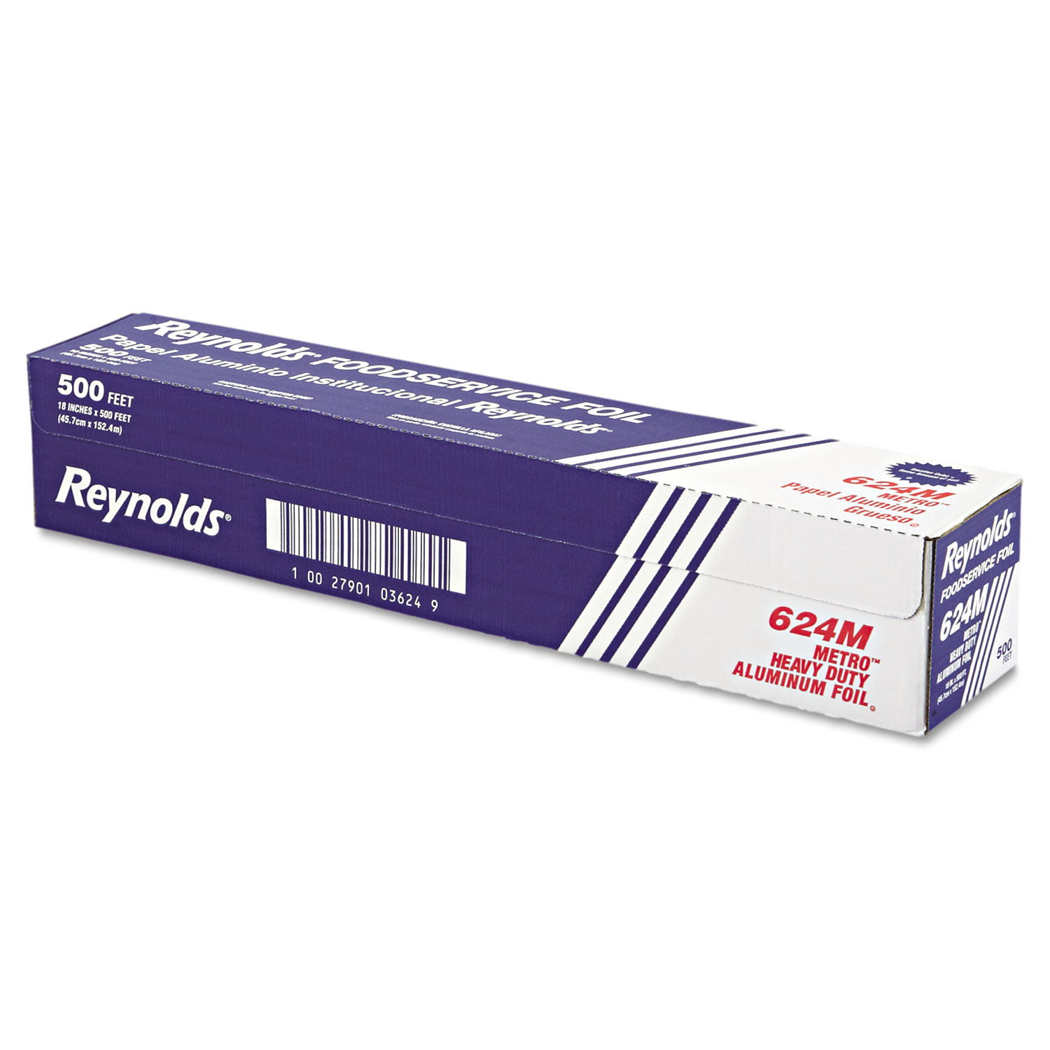  Reynolds Wrap 624M Metro Aluminum Foil Roll, Light Gauge, 18 x 500 ft, Silver (RFP624M) 