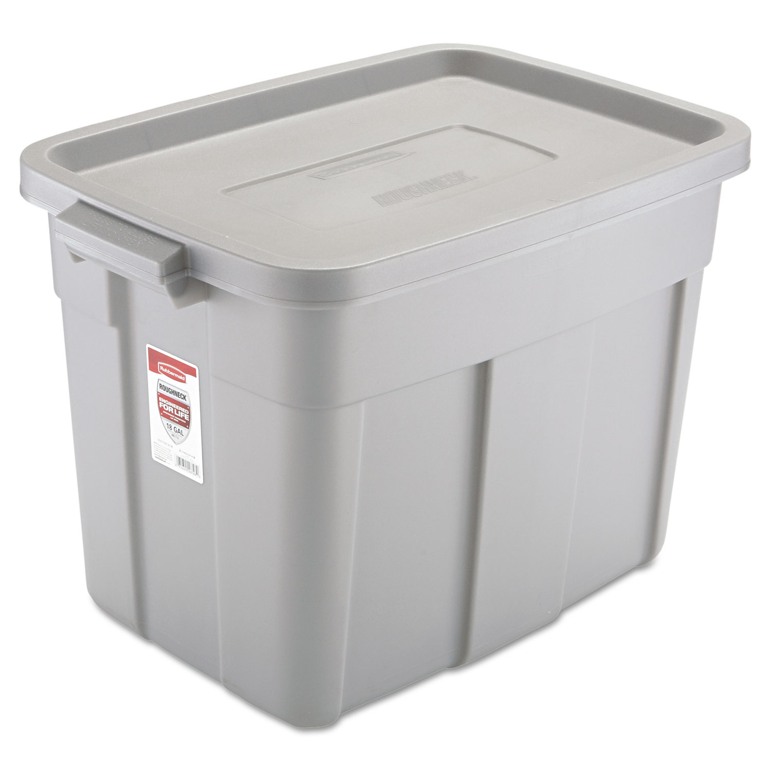 Roughneck Storage Box, 18 gal, Steel Gray