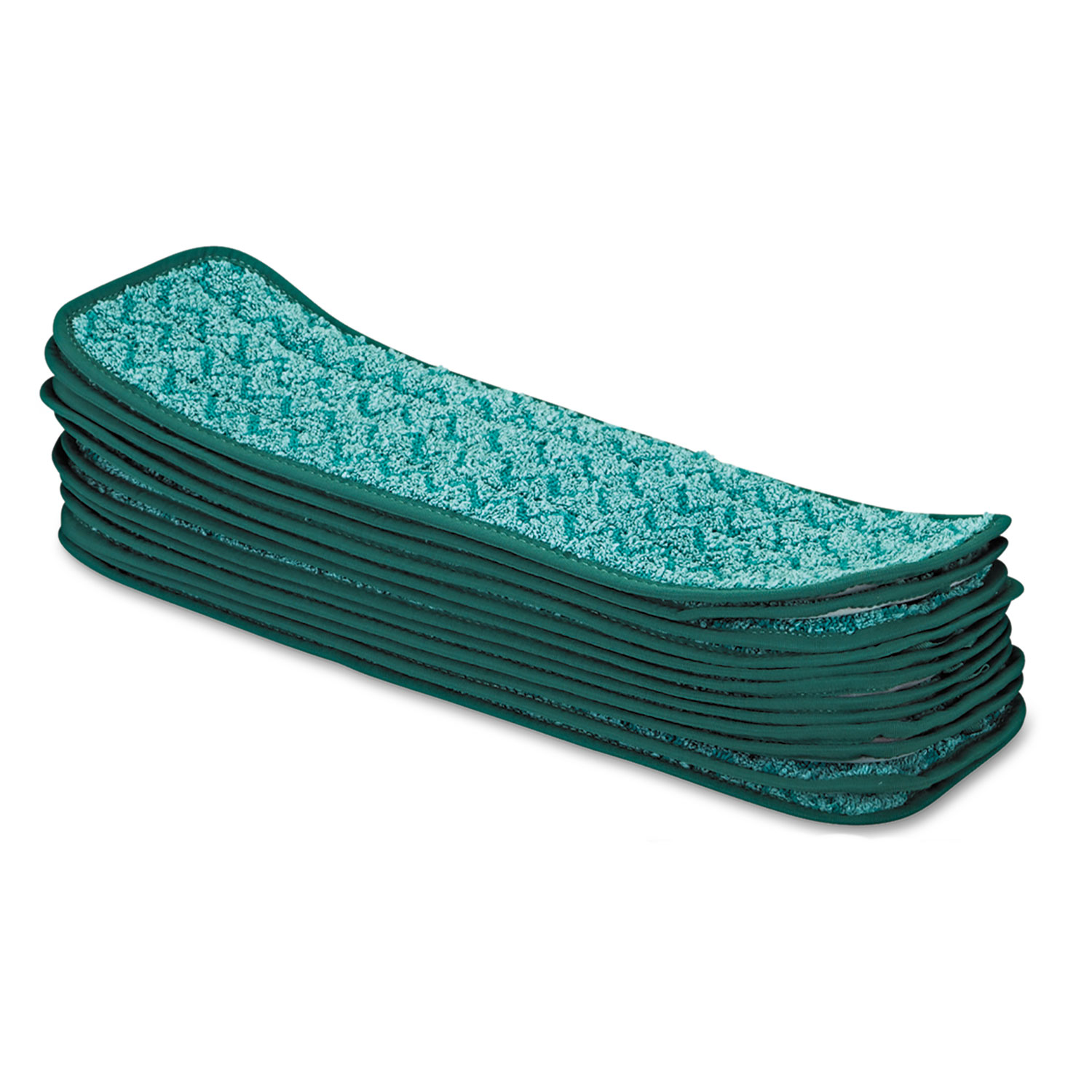 Rubbermaid Dust Pad with Fringe, Microfiber, 18 Long, Green, 6/Carton