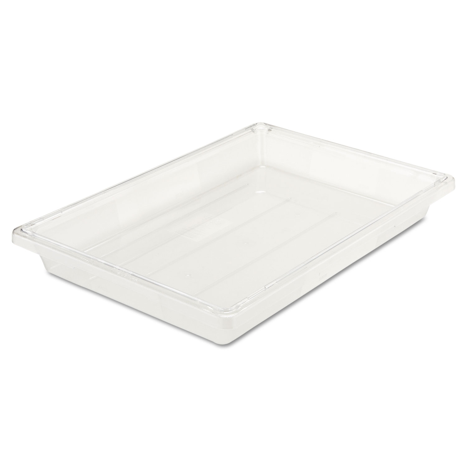  Rubbermaid Commercial 330600CLR Food/Tote Boxes, 5gal, 26w x 18d x 3 1/2h, Clear (RCP3306CLE) 