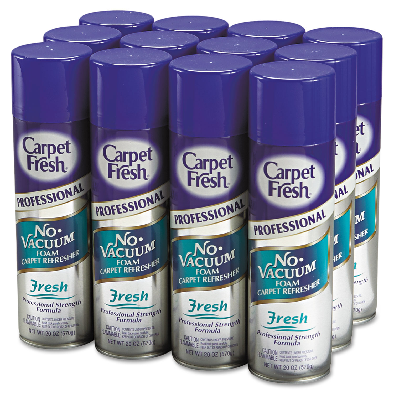 Carpet Fresh Professional, Fresh, 20oz Aerosol Can, 12/Carton