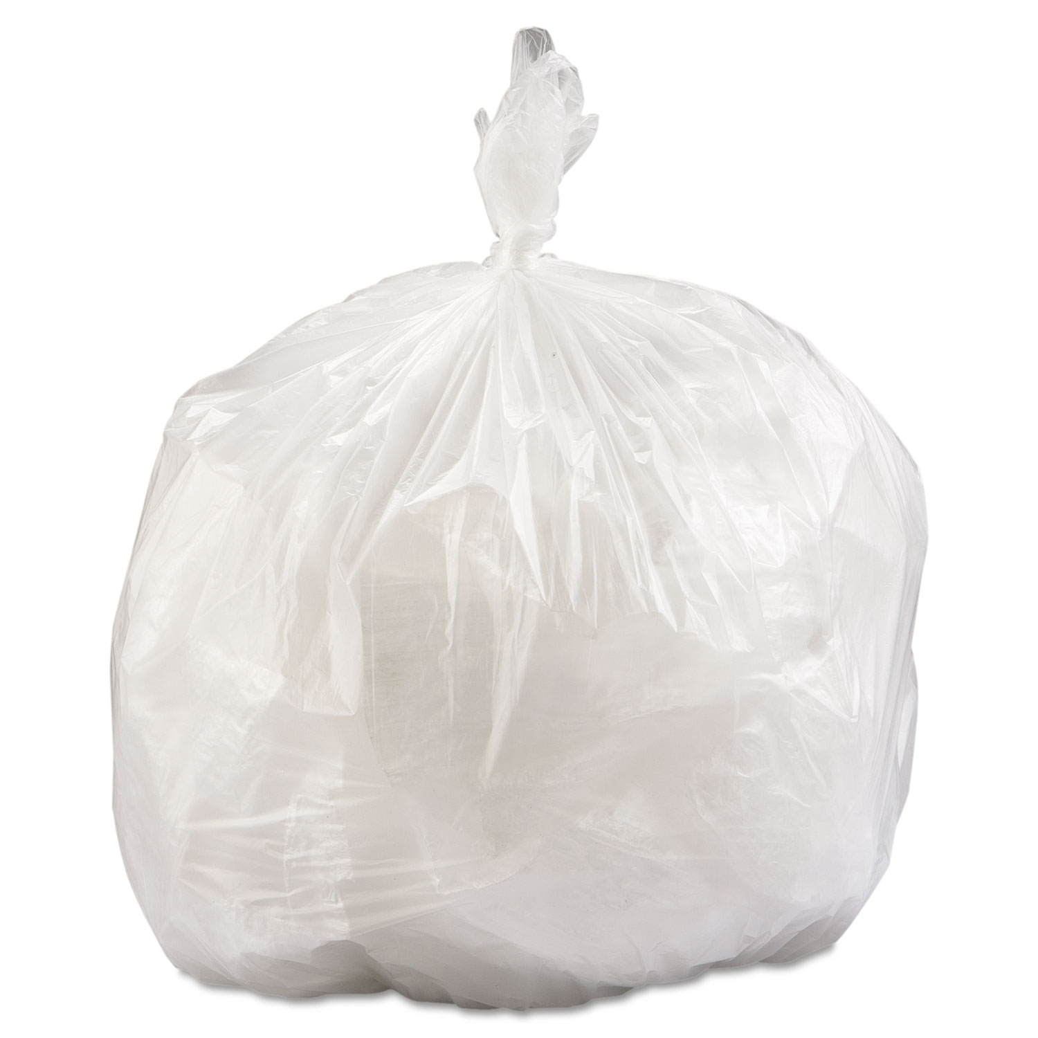 Inteplast Group High-Density Can Liner 33 x 39 33gal 16mic Clear 25/Roll 10 