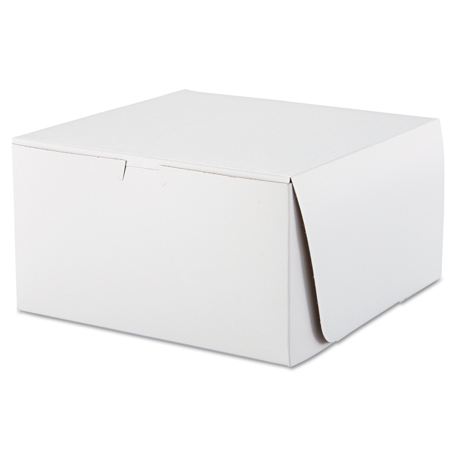  SCT SCH 0977 Tuck-Top Bakery Boxes, 10w x 10d x 5 1/2h, White, 100/Carton (SCH0977) 