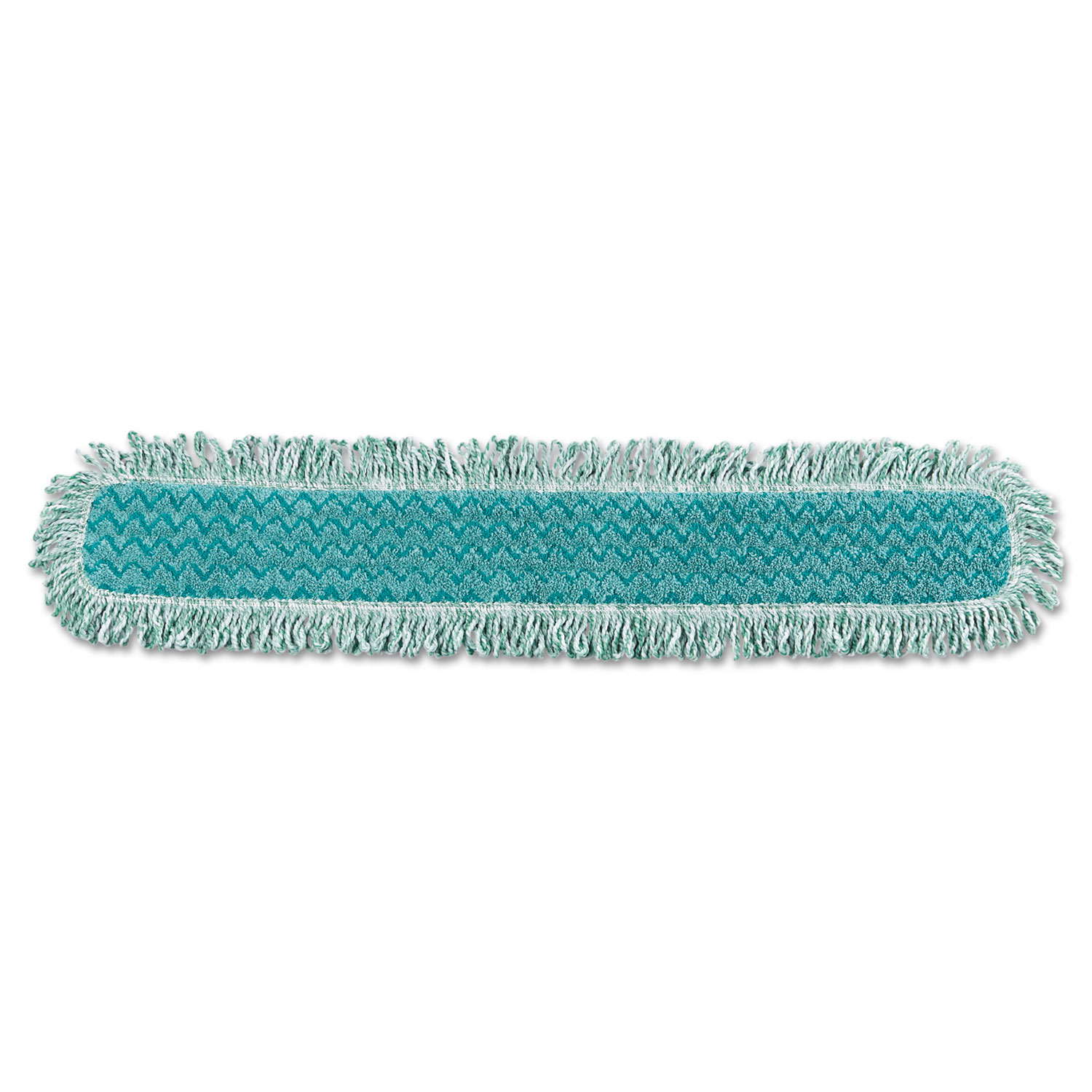  Rubbermaid Commercial HYGEN FGQ43800GR00 HYGEN Dry Dusting Mop Heads with Fringe, 36, Microfiber, Green (RCPQ438) 