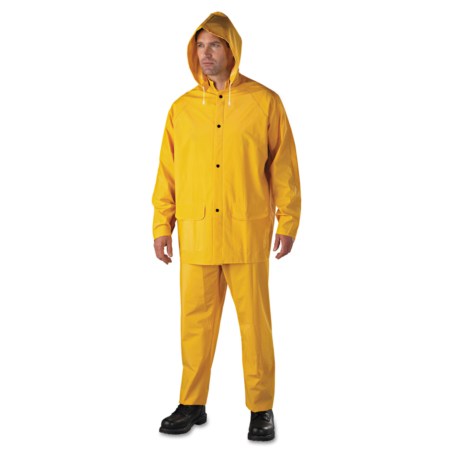 Rainsuit, PVC/Polyester, Yellow, 4X-Large