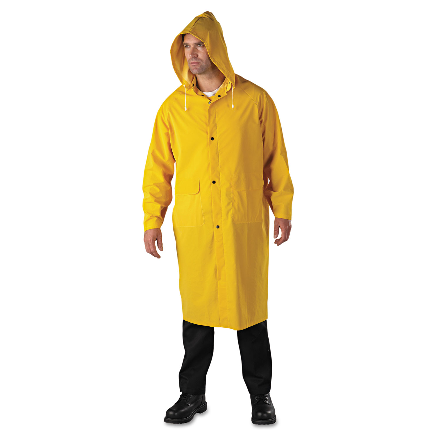  Anchor Brand 4148/XXL Raincoat, PVC/Polyester, Yellow, 2X-Large (ANR90102XL) 