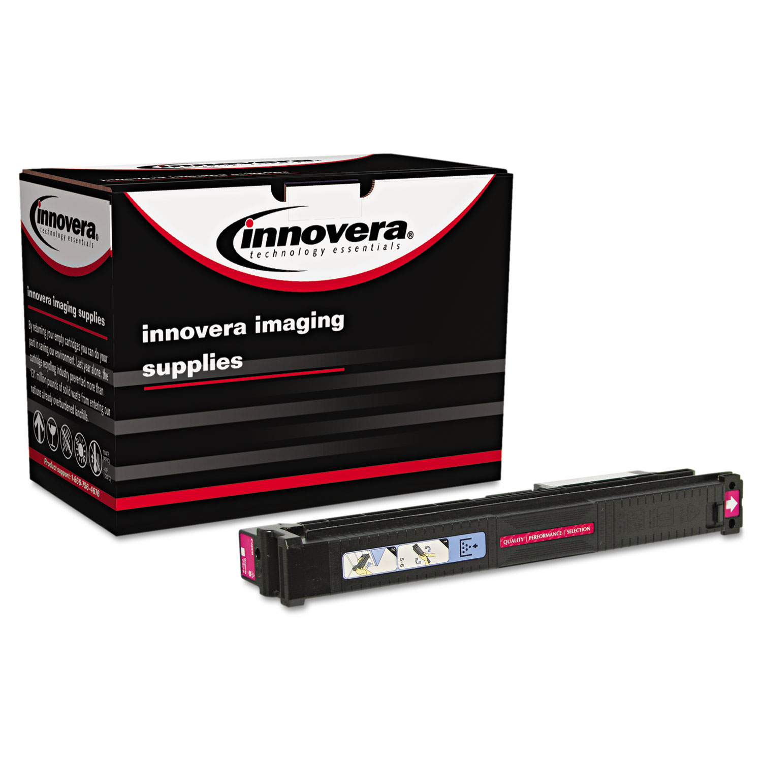 Innovera® Remanufactured Black High-Yield Toner, Replacement for HP 507X (CE400X), 11,000 Page-Yield
