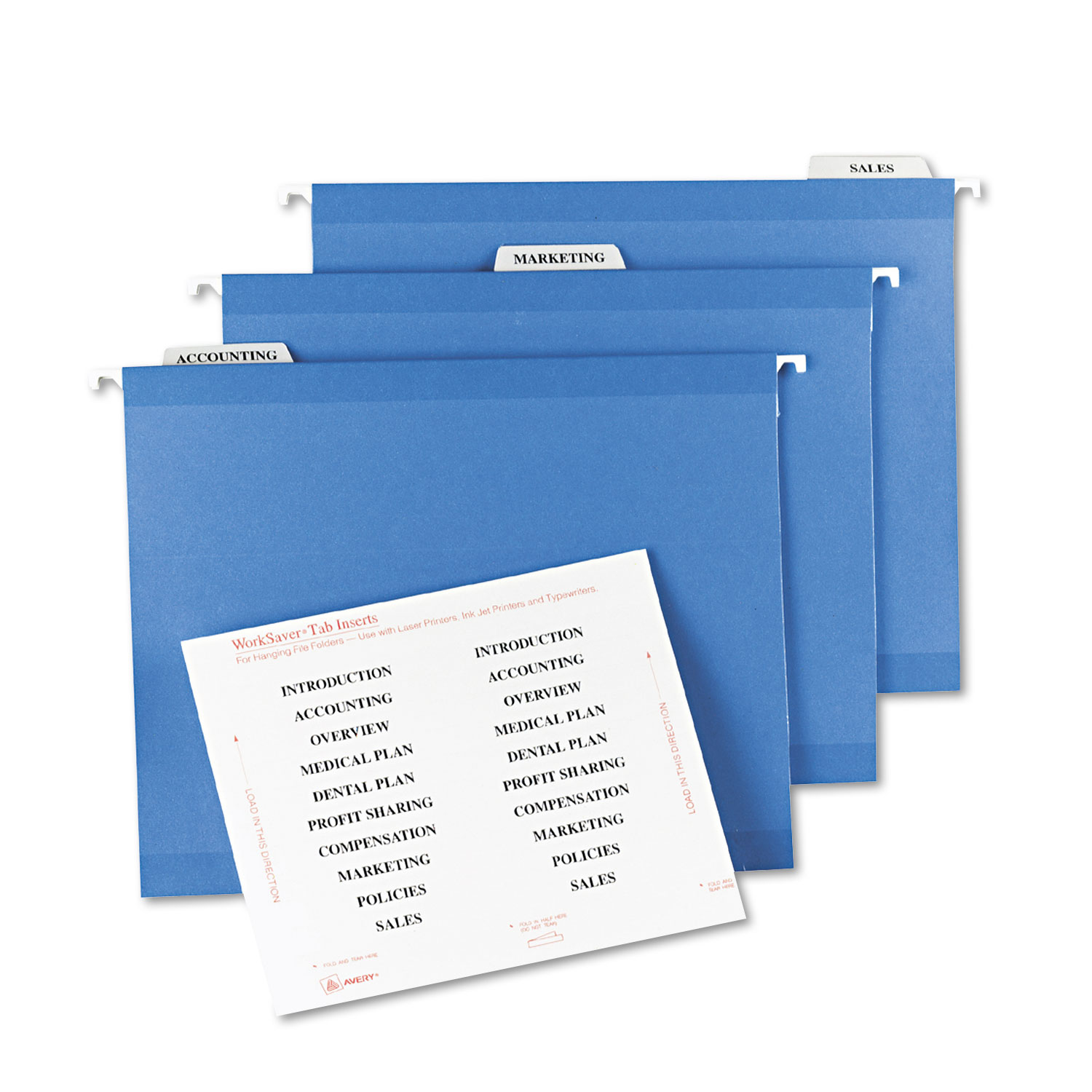Laser/Inkjet Hanging File Folder Inserts by Avery® AVE11137