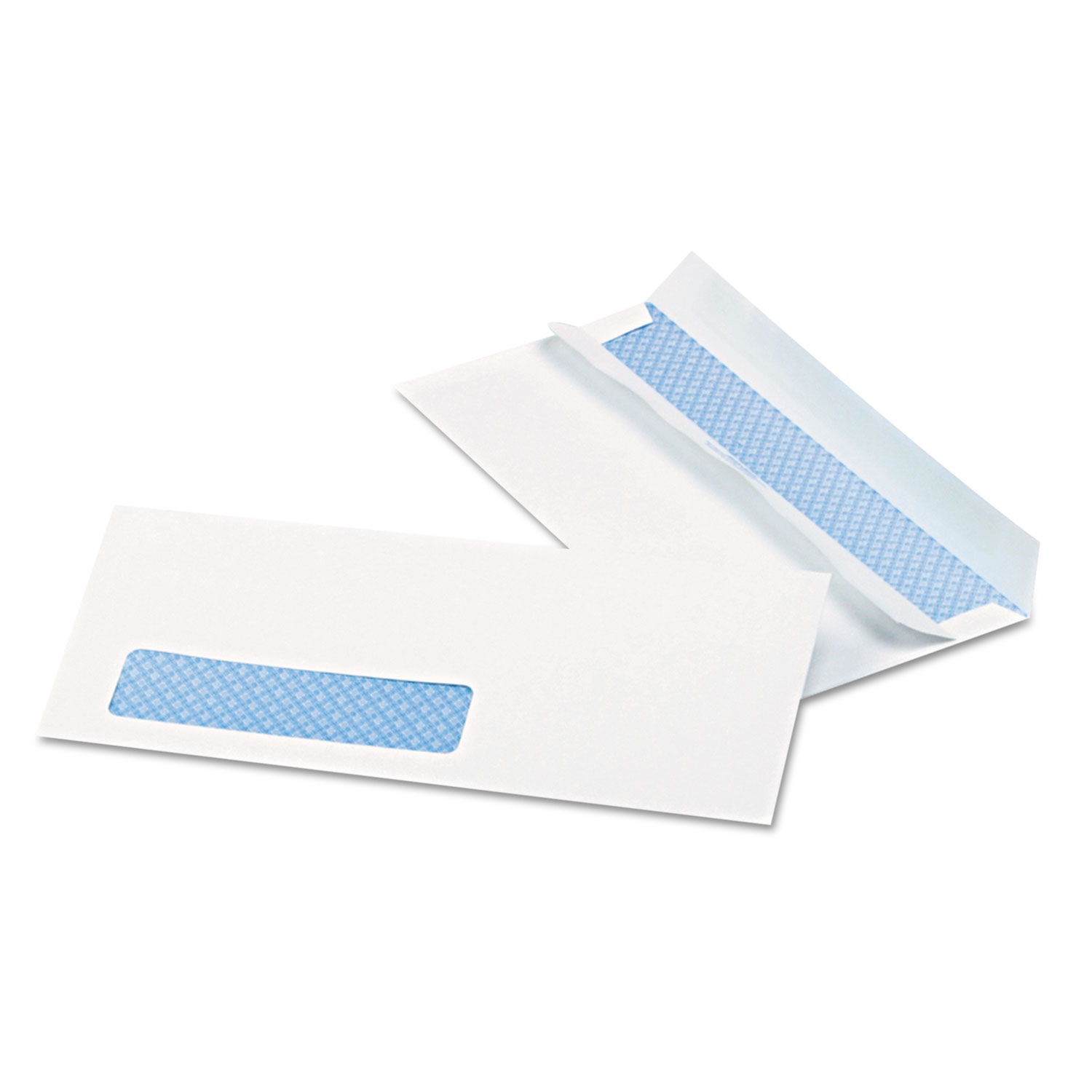 1-Window Redi Seal Security Tinted Envelope, #10, 4 1/8 x 9 1/2, White, 500/Box