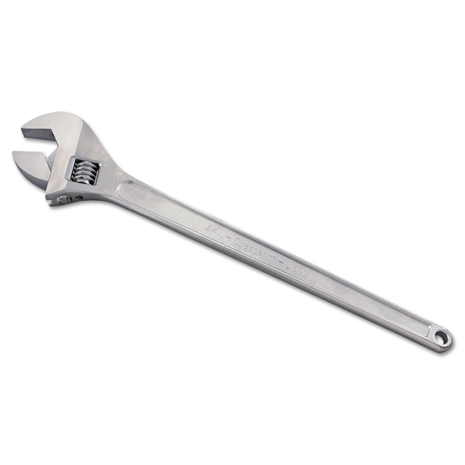 Crescent Adjustable Wrench, 24 Long, 2 7/16 Opening, Chrome