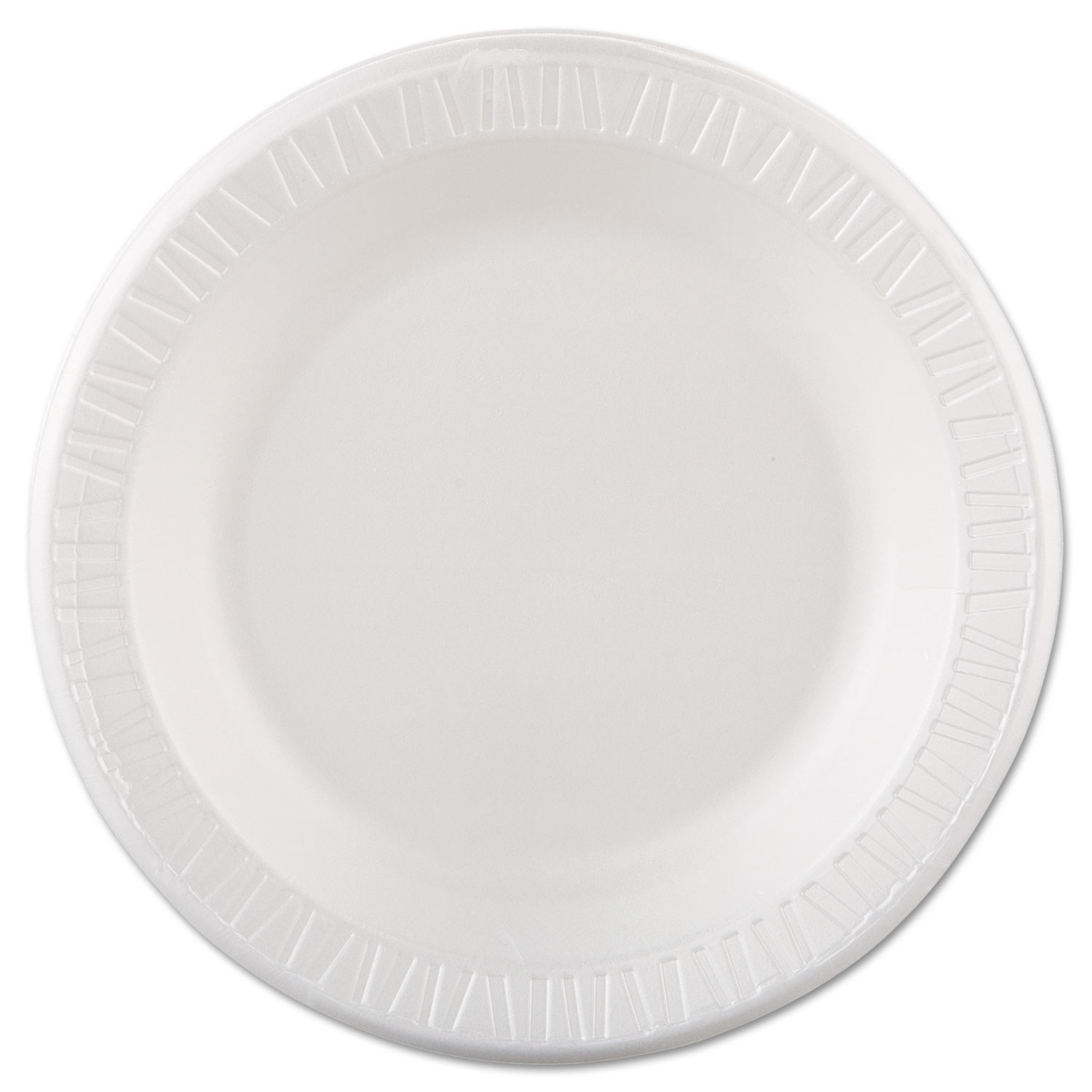  Dart 10PWQR Quiet Classic Laminated Foam Dinnerware, Plate, 10 1/4, White, 125/Pk, 4 Pks/Cs (DCC10PWQR) 