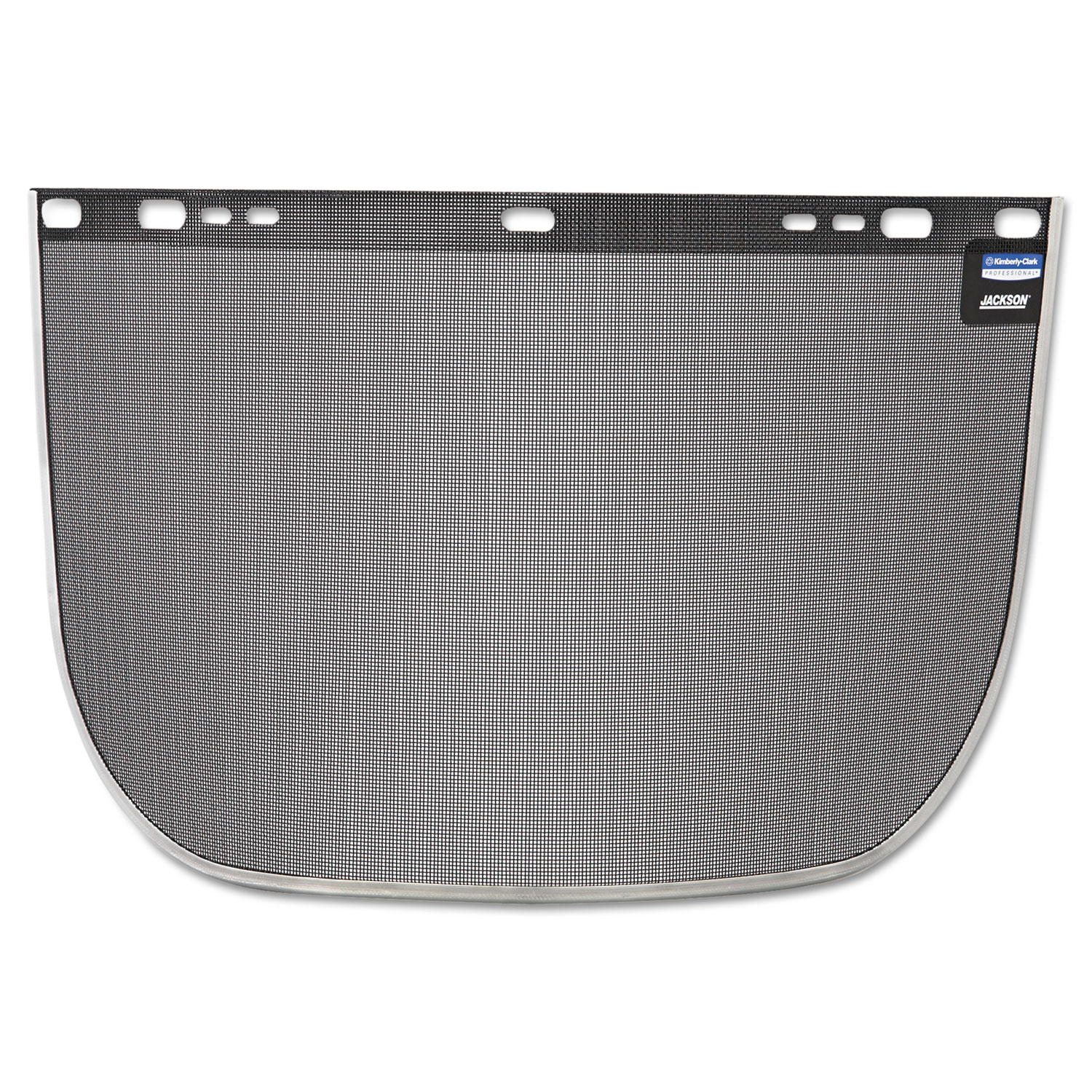 F60 Face Shield Window, 15 1/2 x 9, Steel, Black, Aluminum Bound