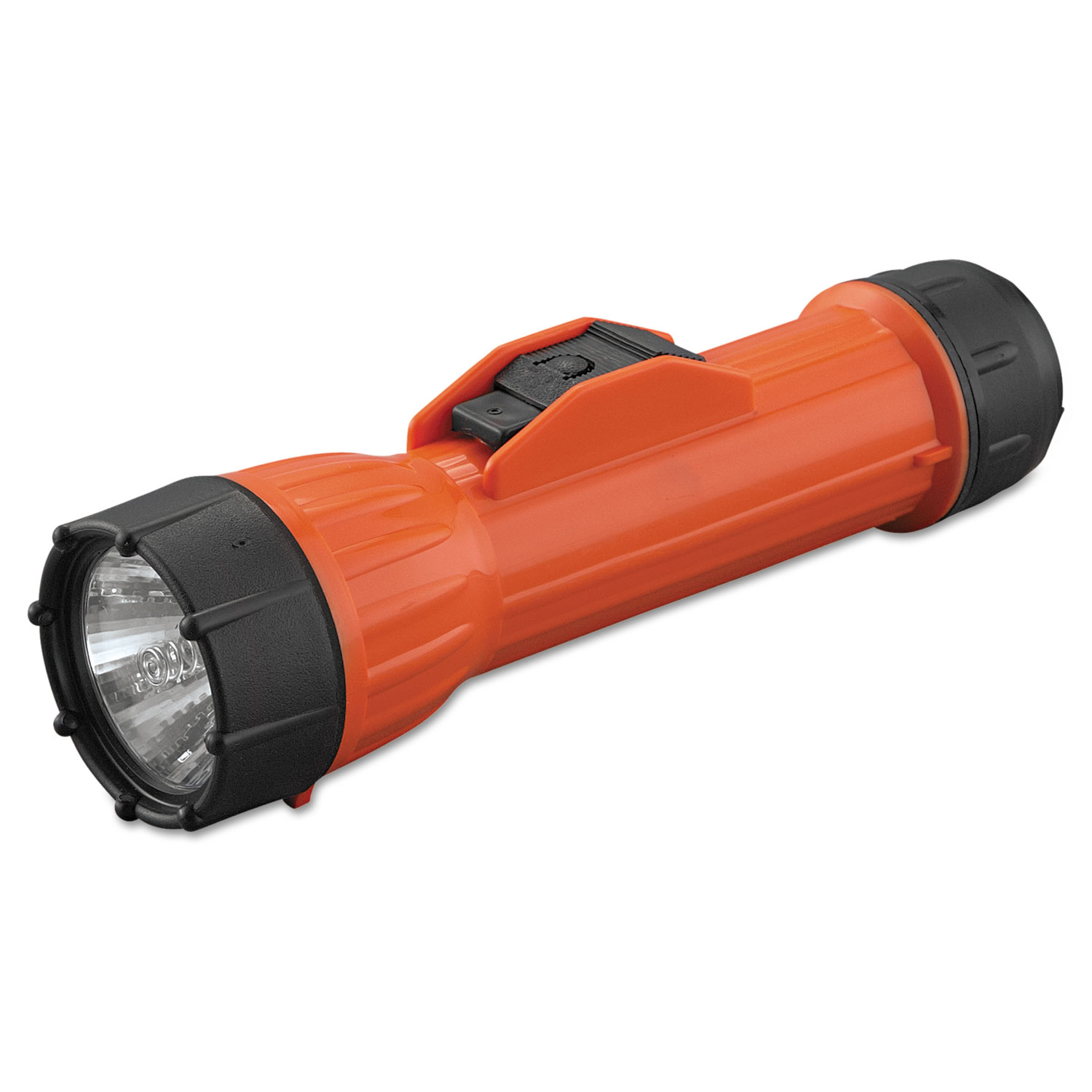  Bright Star 14460 WorkSAFE Waterproof Flashlight, 2 D Batteries, Orange/Black (BGT14460) 