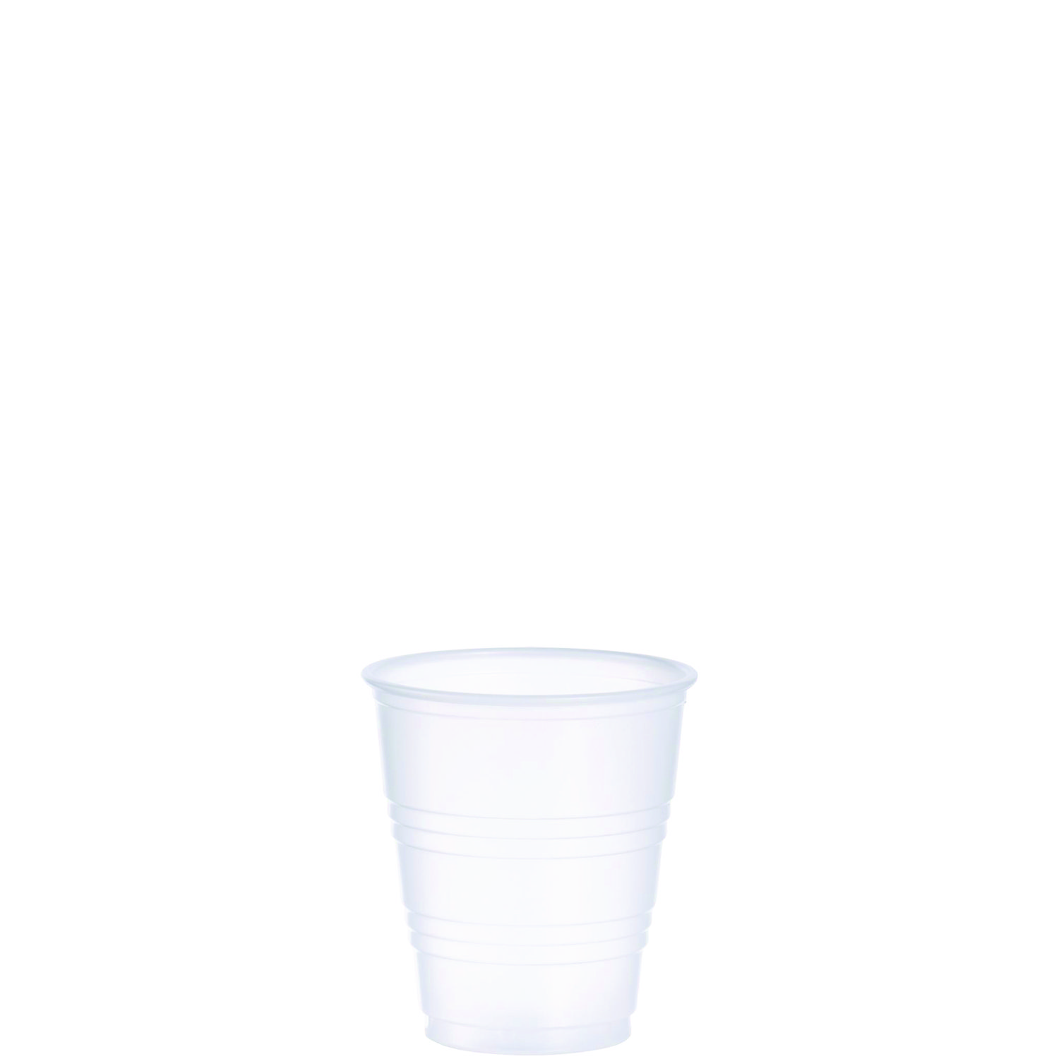 High-Impact Polystyrene Cold Cups, 5 oz, Plastic, Translucent, 100/Sleeve, 25 Sleeves/Carton