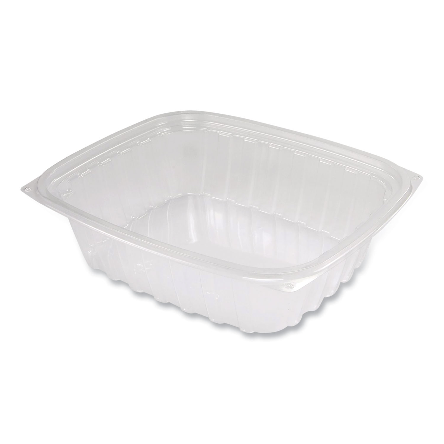 ClearPac Containers, 24 oz, 6.5 x 7.5 x 2, Clear, Plastic, 63/Pack, 8 Pack/Carton