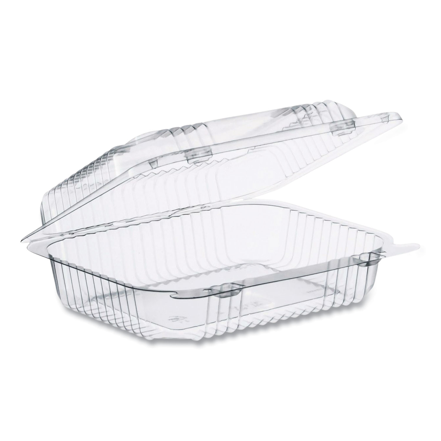 125-Pack) 6 x 6 x 3 Clear Hinged Lid Plastic Takeout To Go Box Container  New