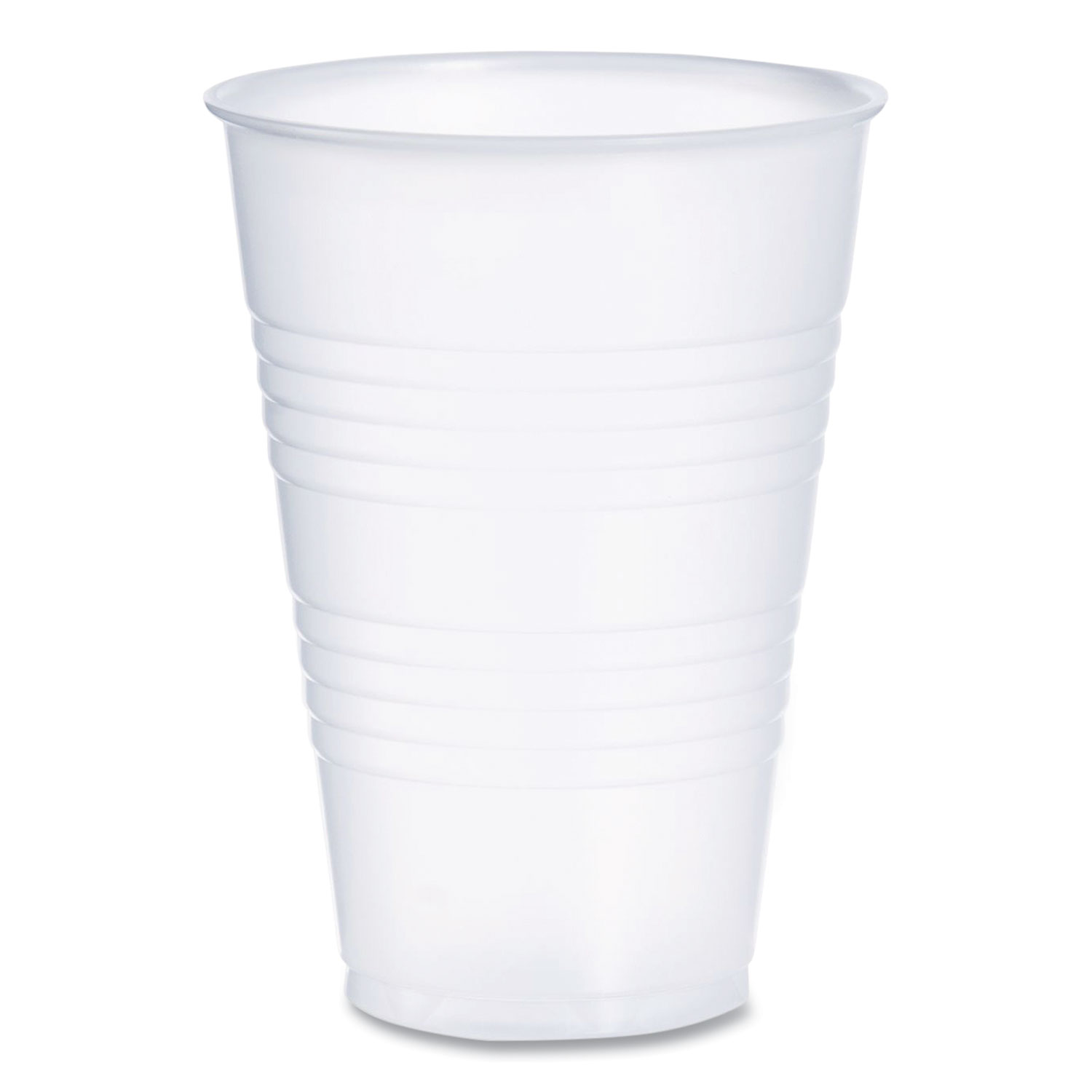 High-Impact Polystyrene Cold Cups, 14 oz, Translucent, 50/Sleeve. 20 Sleeves/Carton