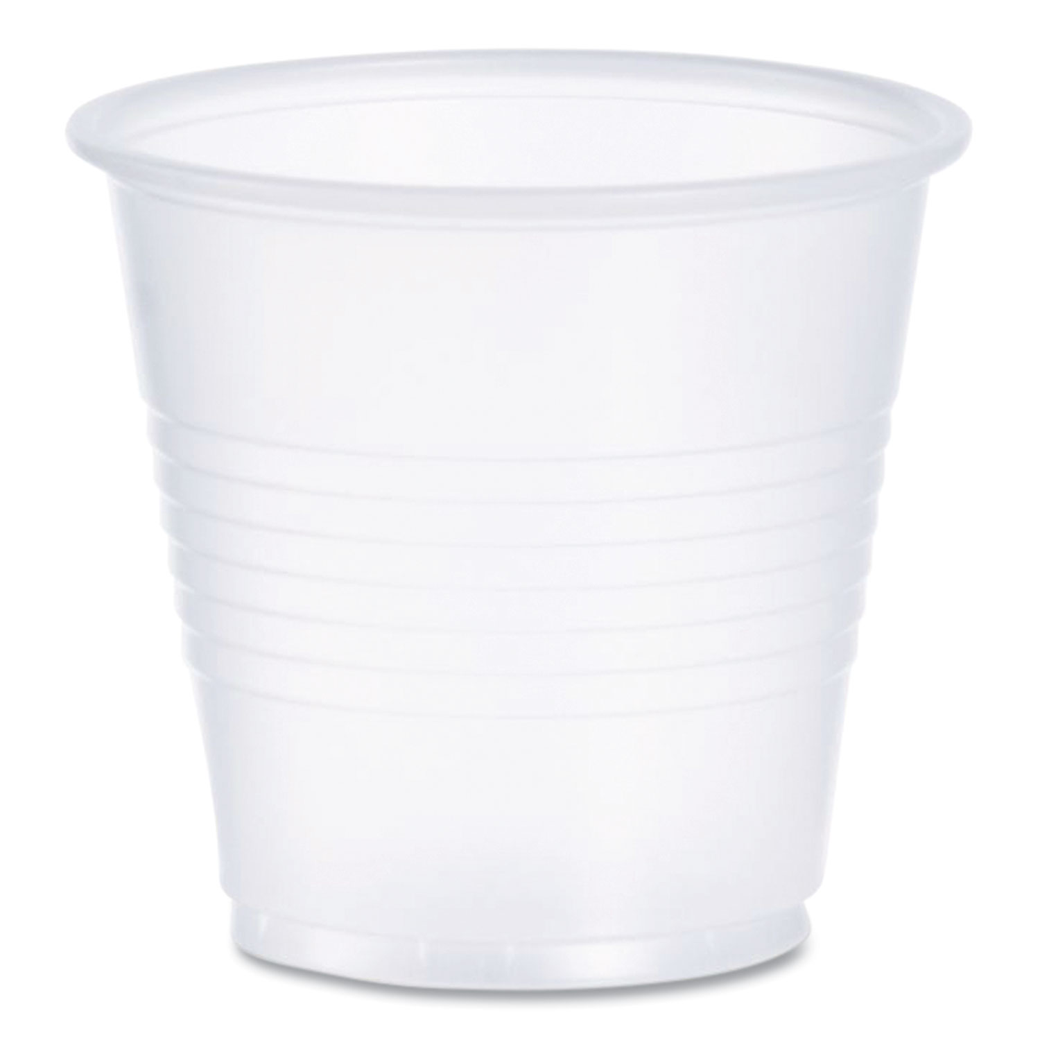 High-Impact Polystyrene Cold Cups, 3.5 oz, Translucent, 100/Sleeve, 25 Sleeves/Carton