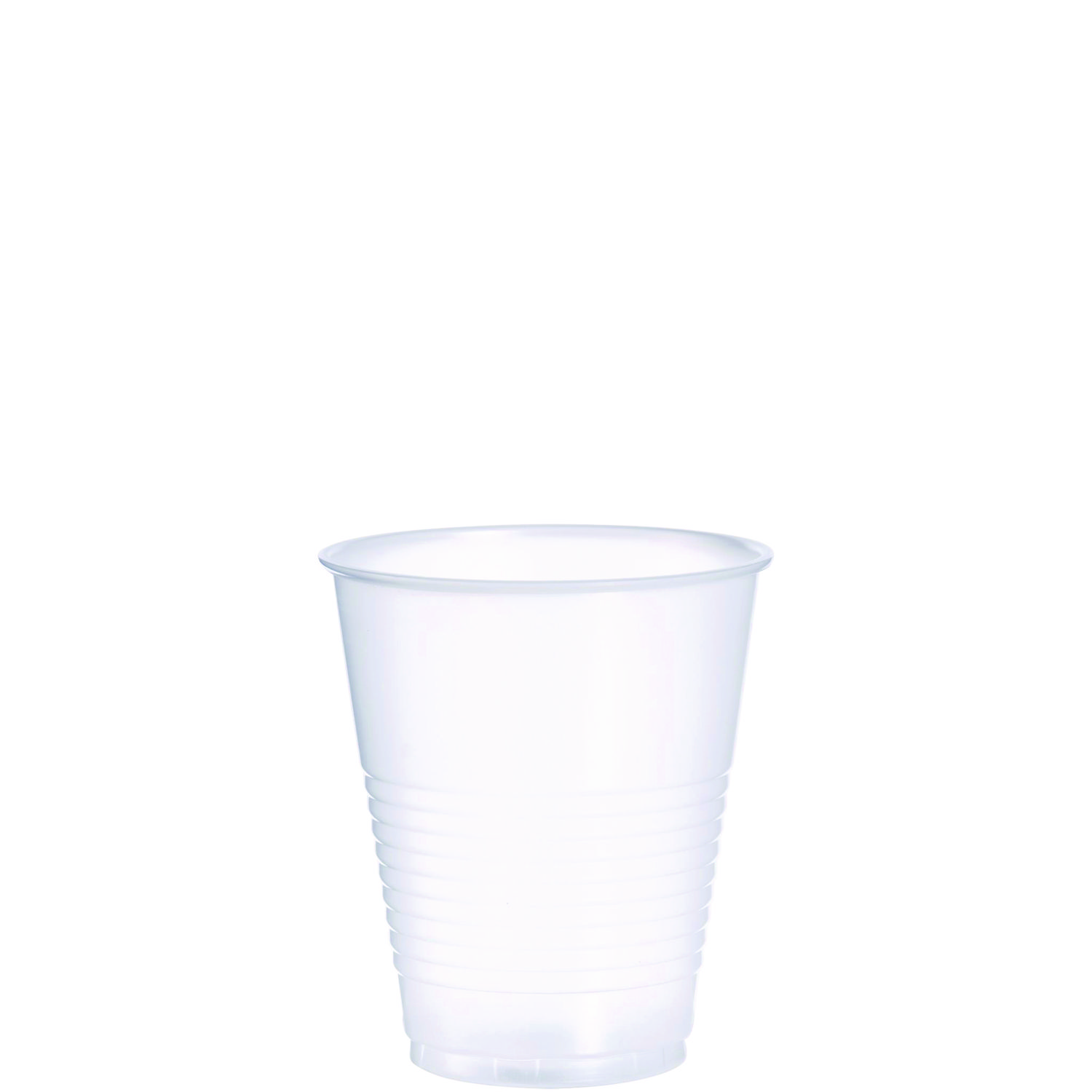 High-Impact Polystyrene Squat Cold Cups, 12 oz, Translucent, 50/Pack