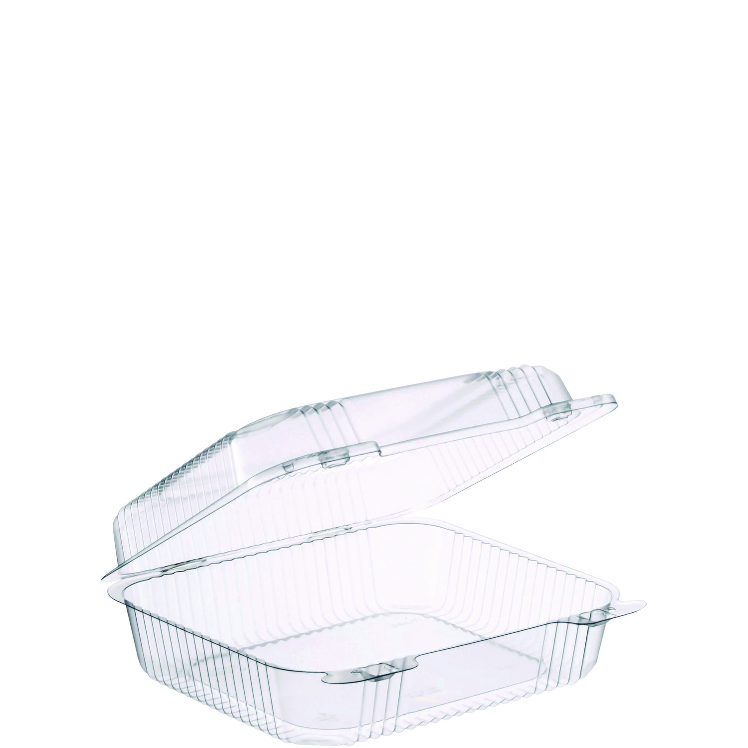 125-Pack) 6 x 6 x 3 Clear Hinged Lid Plastic Takeout To Go Box Container  New