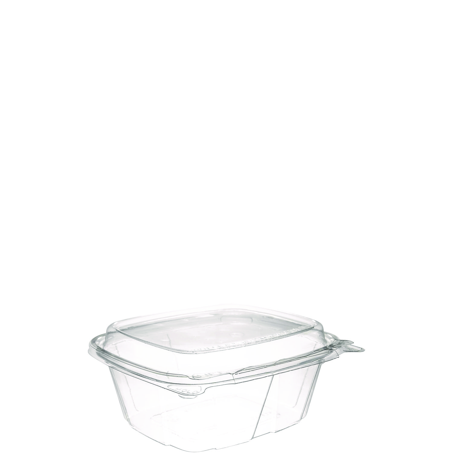 ClearPac SafeSeal Tamper-Resistant/Evident Containers, Domed Lid, 12 oz, Clear, Plastic, 100/Bag, 2 Bags/Carton