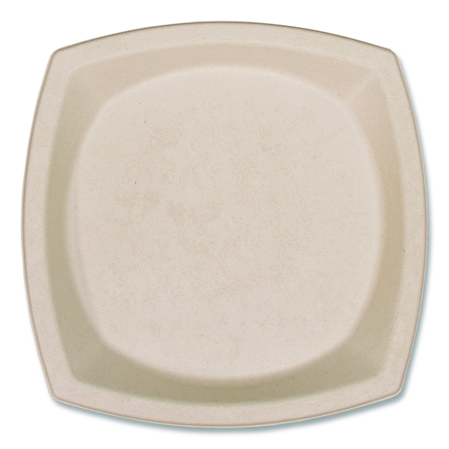 Compostable Fiber Dinnerware, ProPlanet Seal, Plate, 10 x 10, Tan, 500/Carton