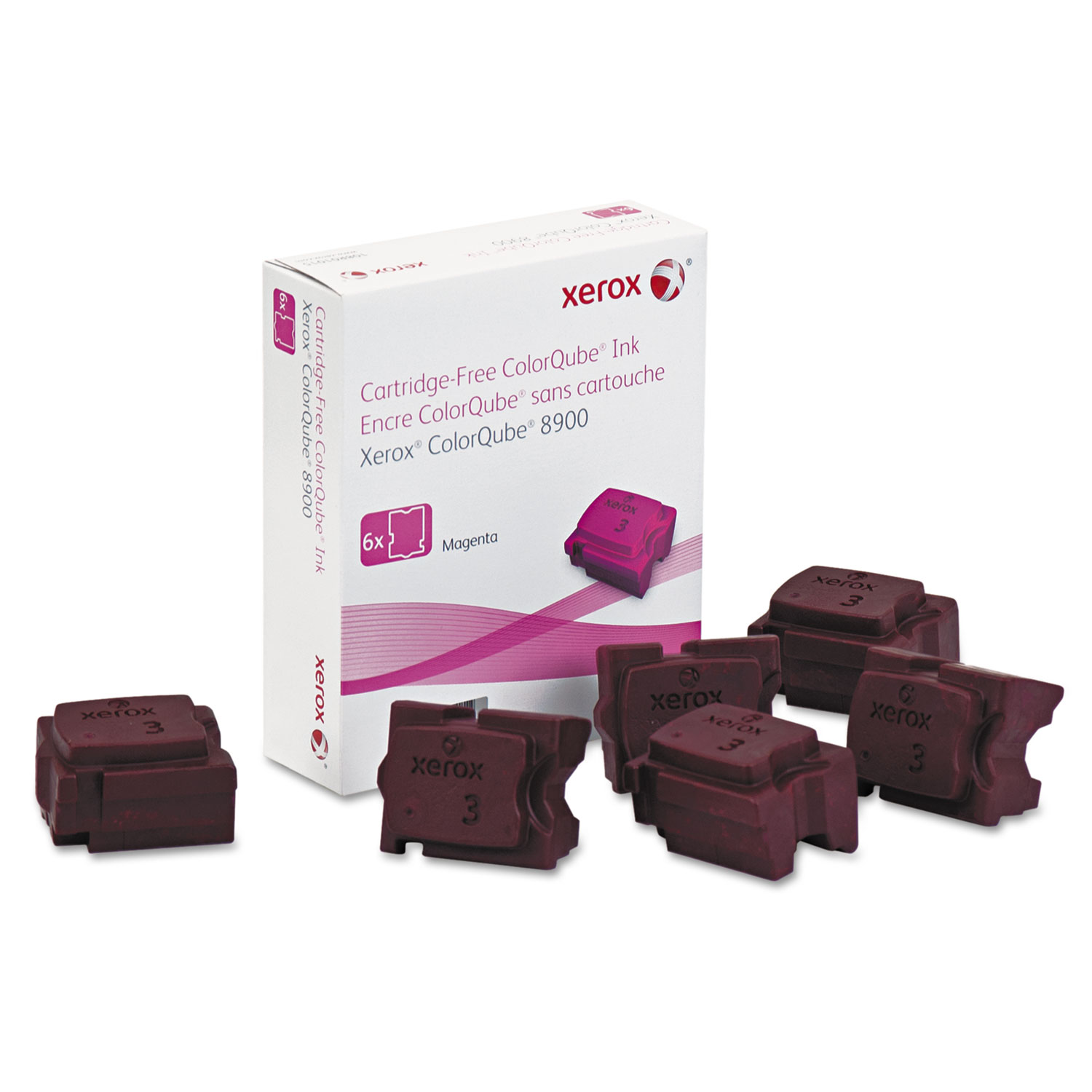 108R01015 High-Yield Ink Stick, 16900 Page-Yield, Magenta, 6/Box