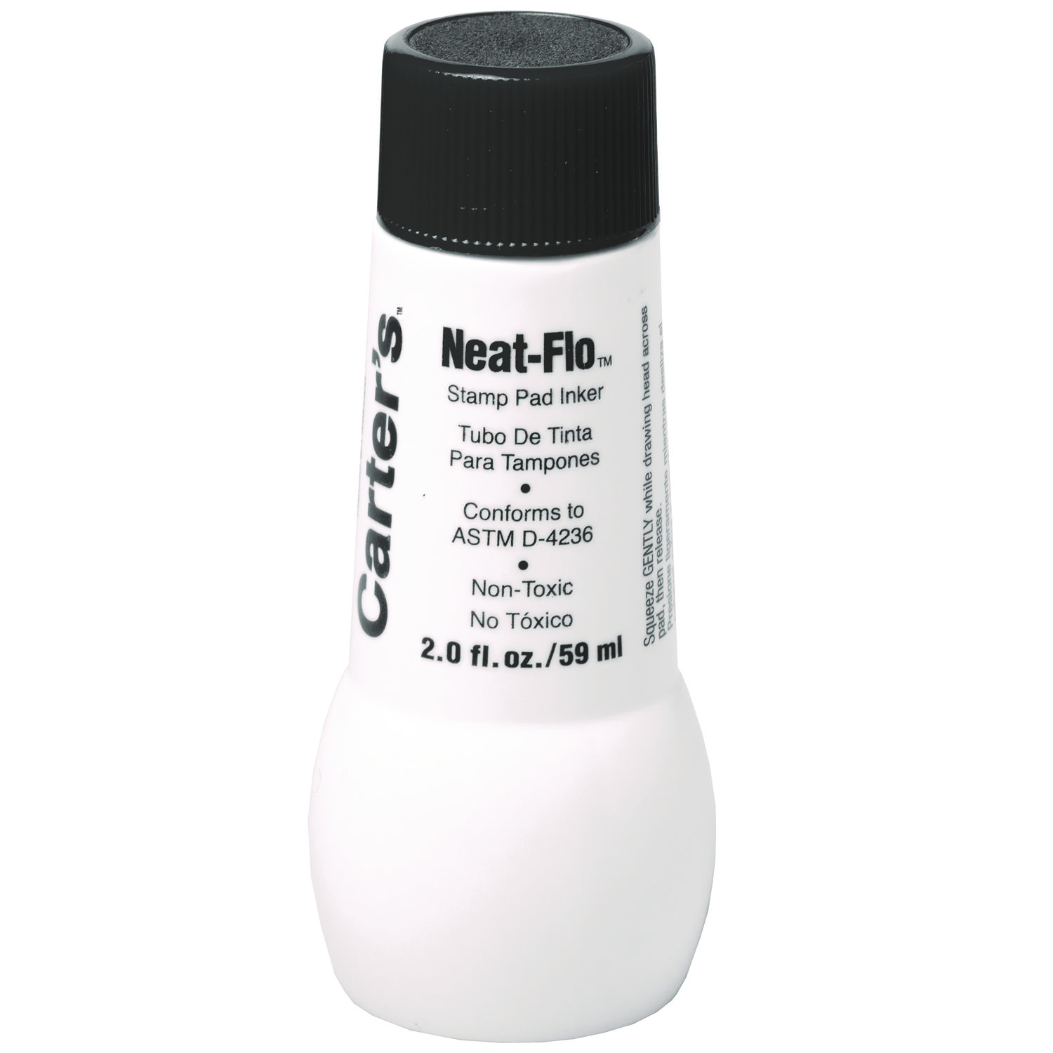 Neat-Flo Stamp Pad Inker, 2 oz Bottle, Black