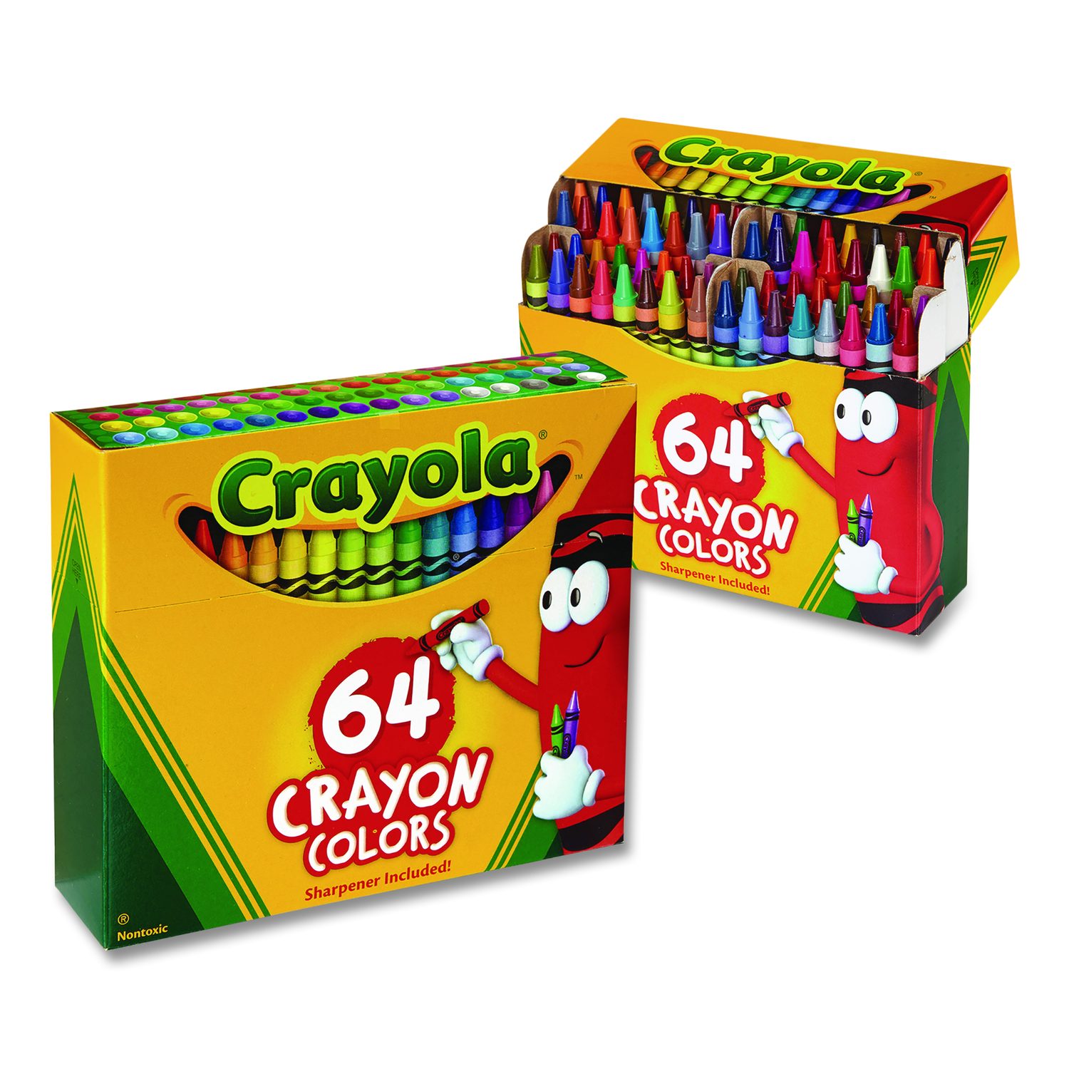 Crayola 52064D Classic Color Crayons in Flip-Top Pack with Sharpener ...