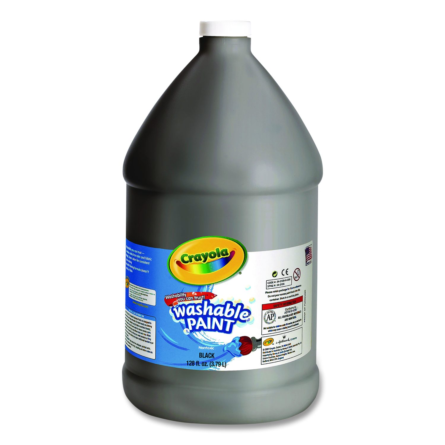 Crayola Washable Paint Braun – 1 Gallone (ca. 3,78 Liter) Waschbare Farbe Für Kinder