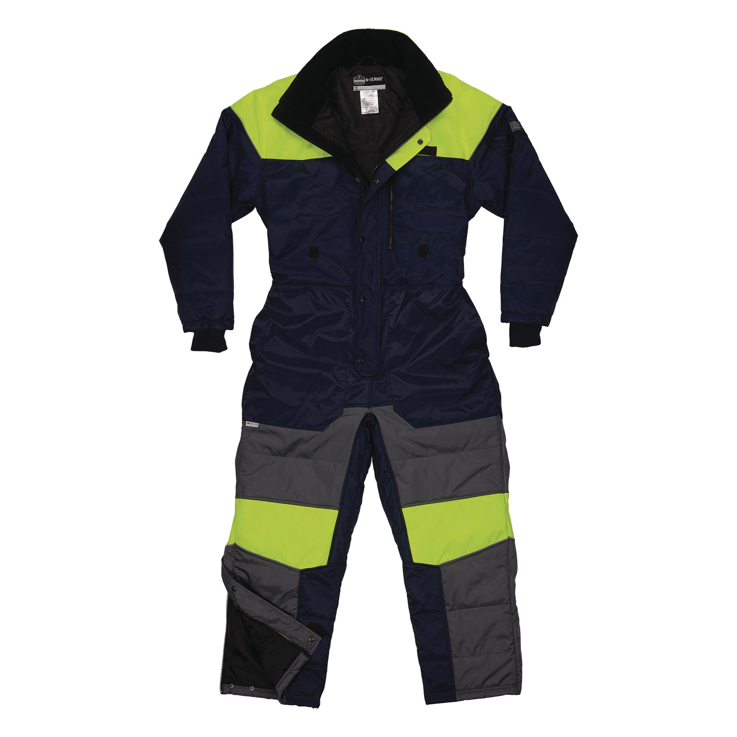 ergodyne® N-Ferno 6475 Insulated Freezer Coverall, X-Small, Navy