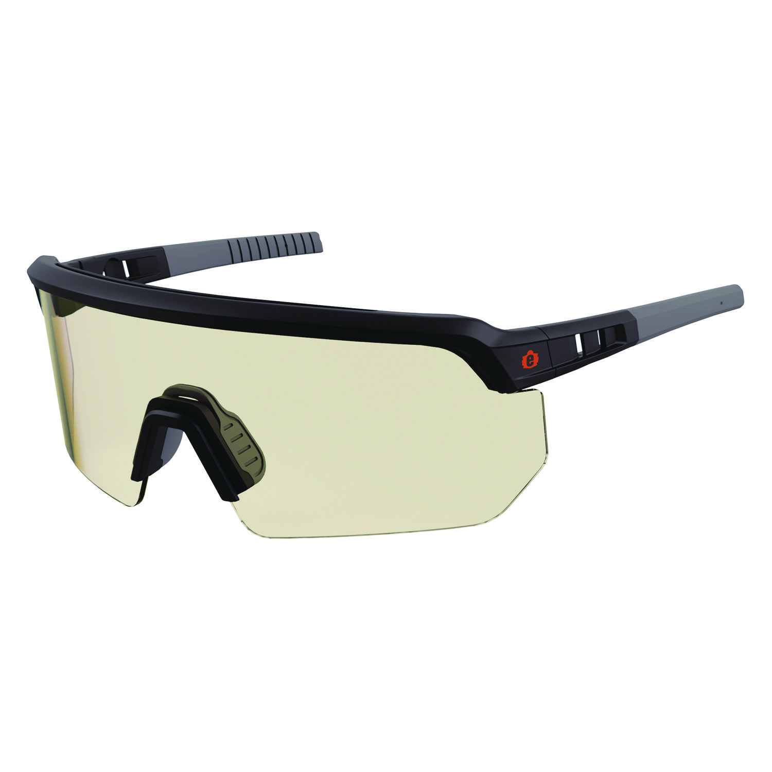 Skullerz AEGIR Safety Glasses, Matte Black Nylon Impact Frame, Indoor/Outdoor Polycarbonate Lens